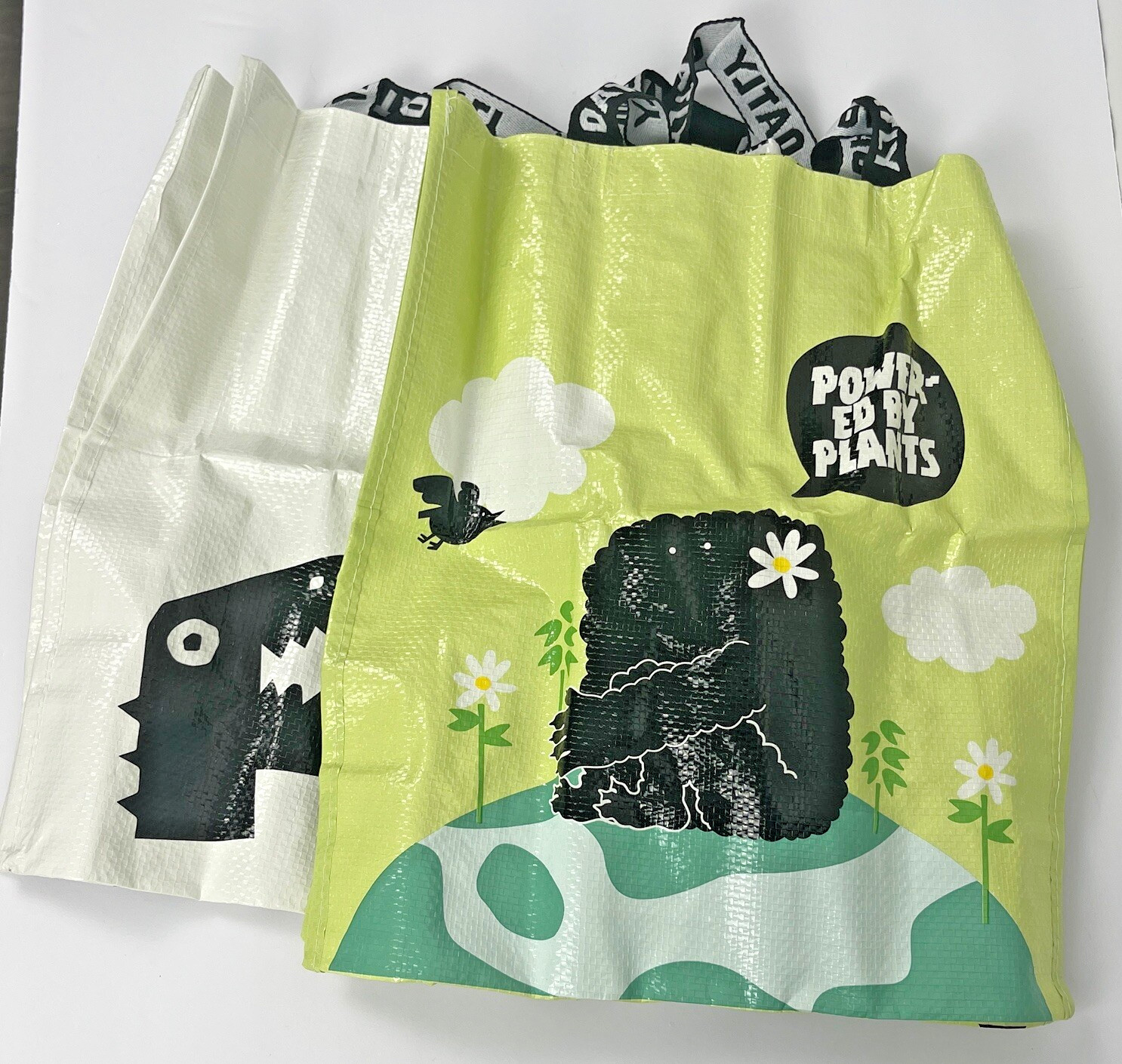 Oatly Shopping Bag Tote Reusable Market Shopper Dual Strap Carryall 14×12 LOT 2