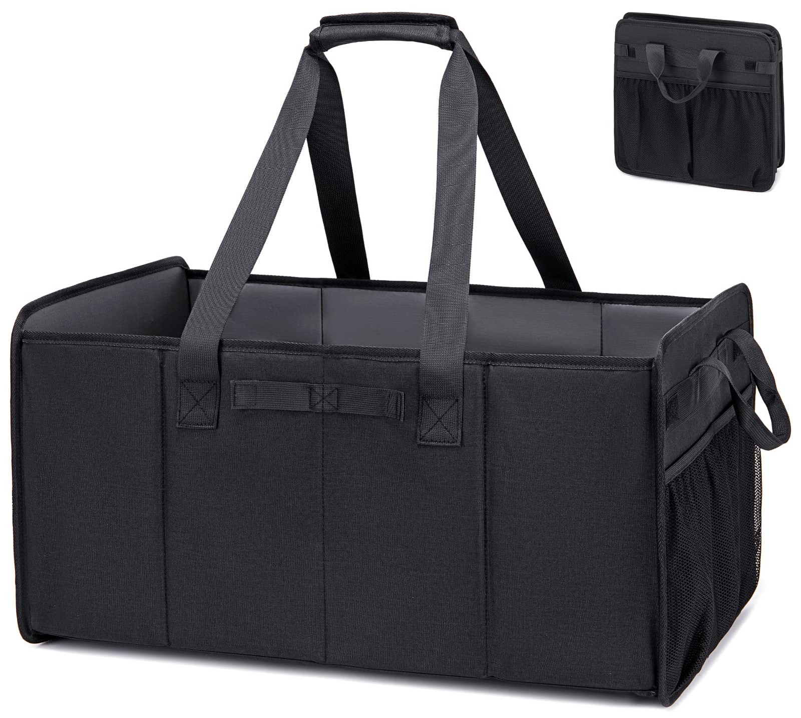 Extra Large Utility Tote Bag with Wire Frame Collapsible Reusable Grocery Bag…