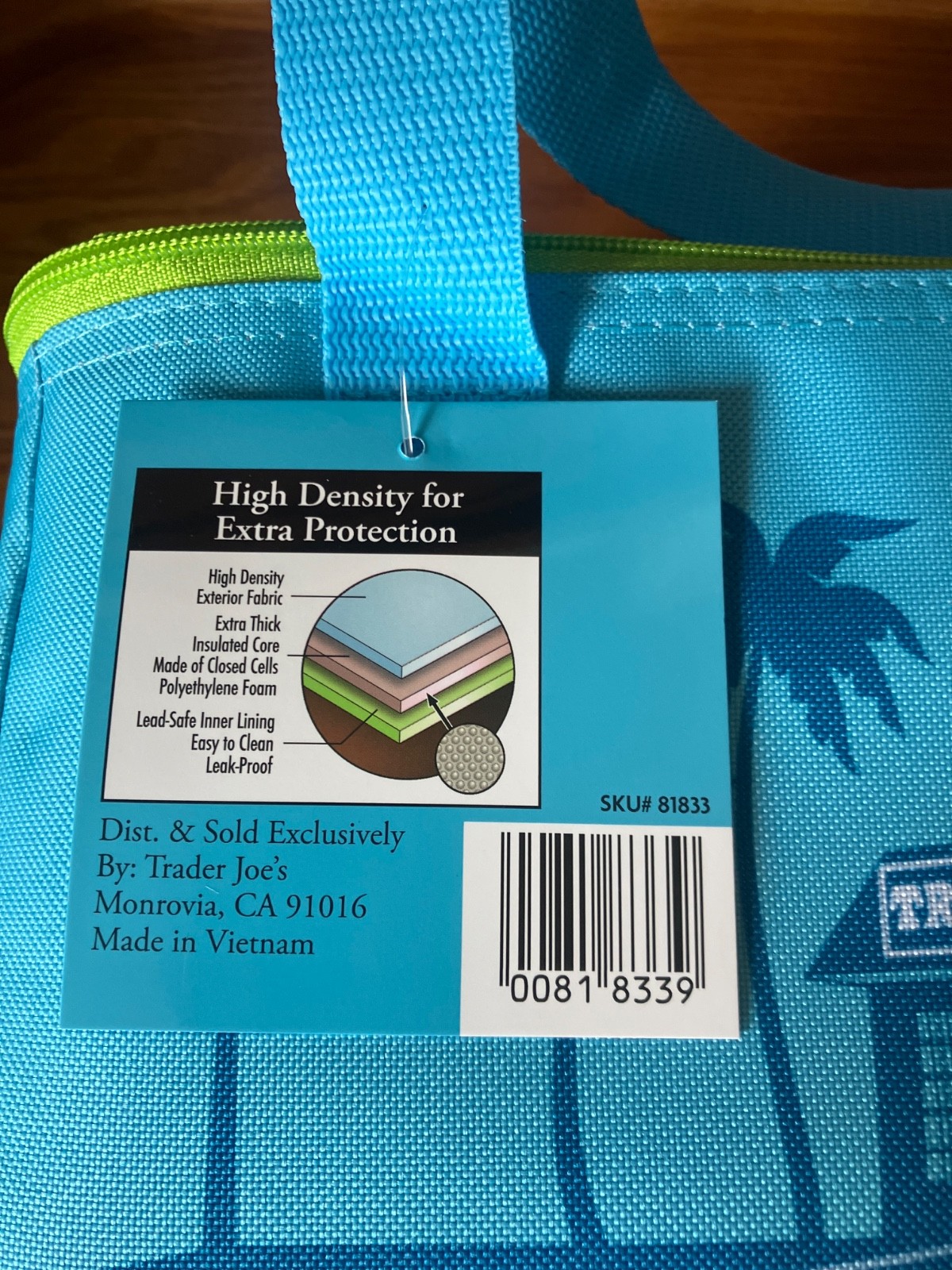 Trader Joe’s Mini Insulated BAG /TOTE BLUE. LIMITED SOLD OUT IN ALL STORES WOW