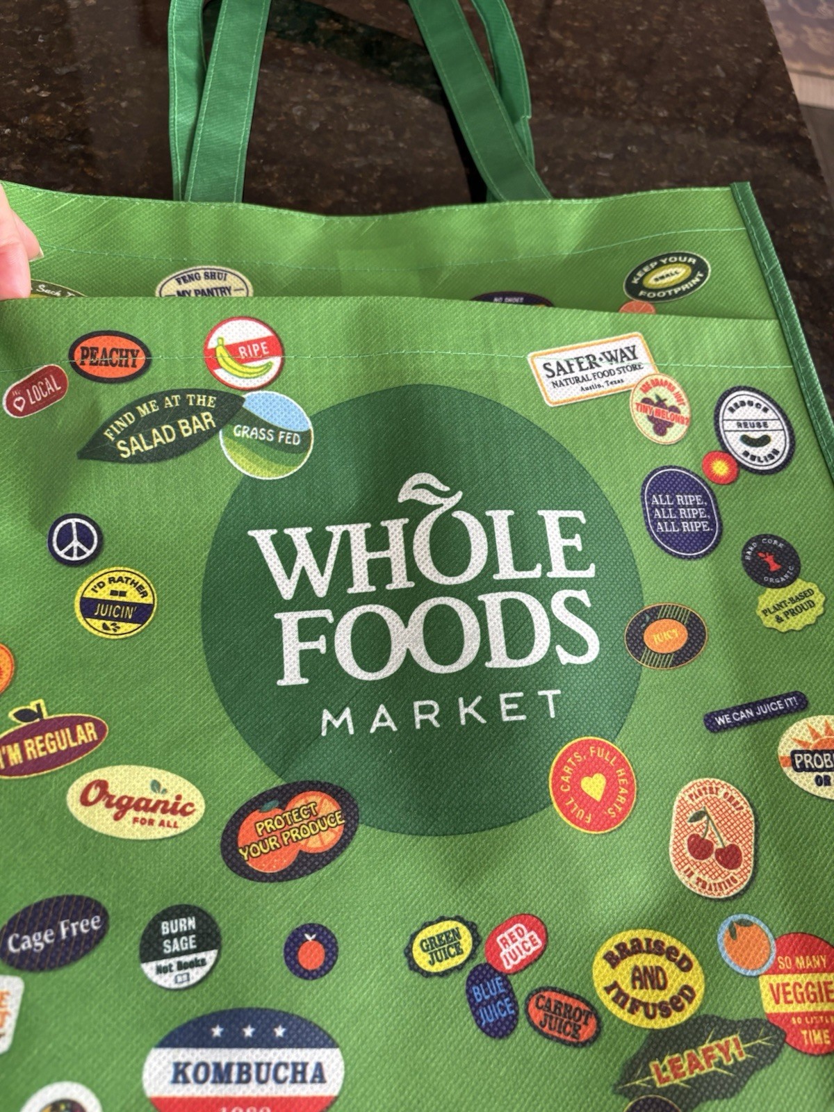 RARE Whole Foods Sticker reusable tote 1 Bag