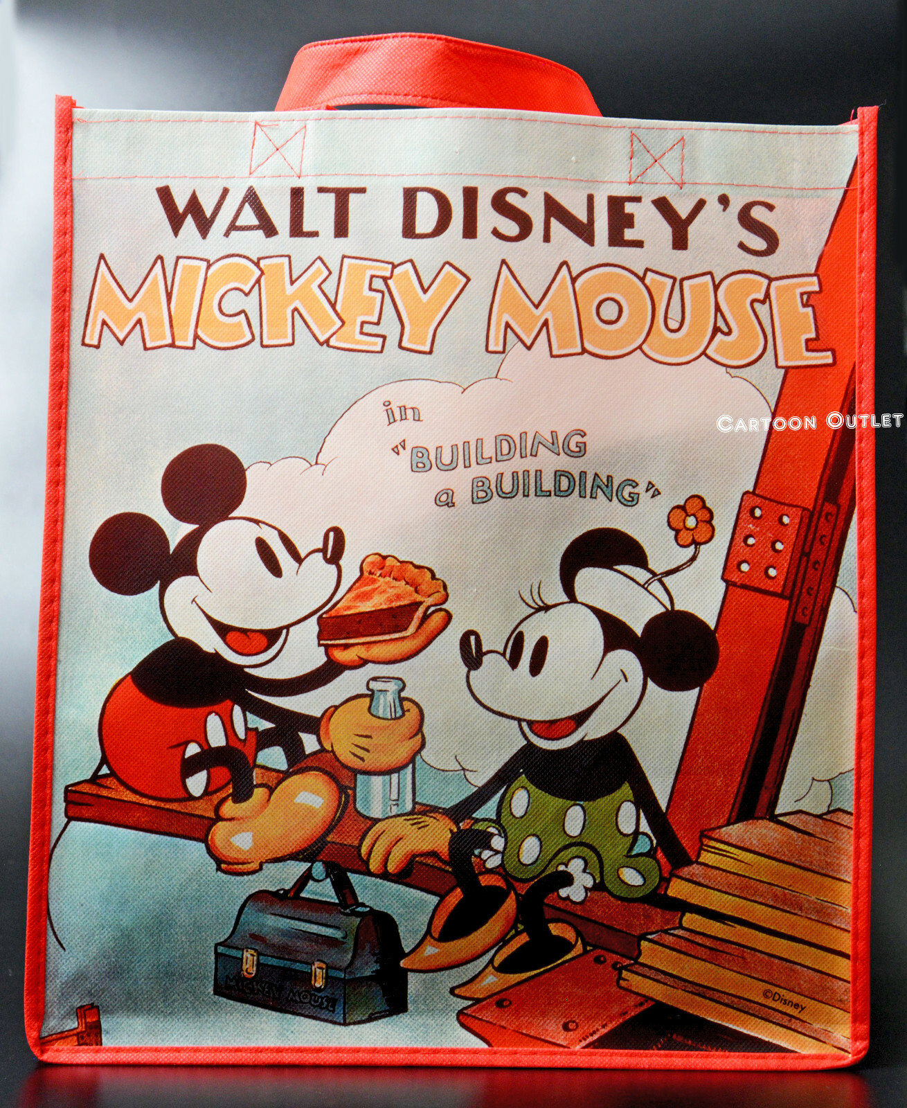 Disney Mickey Tote Shopping Bag Large Reusable Classic Minnie Mouse Gift Bag