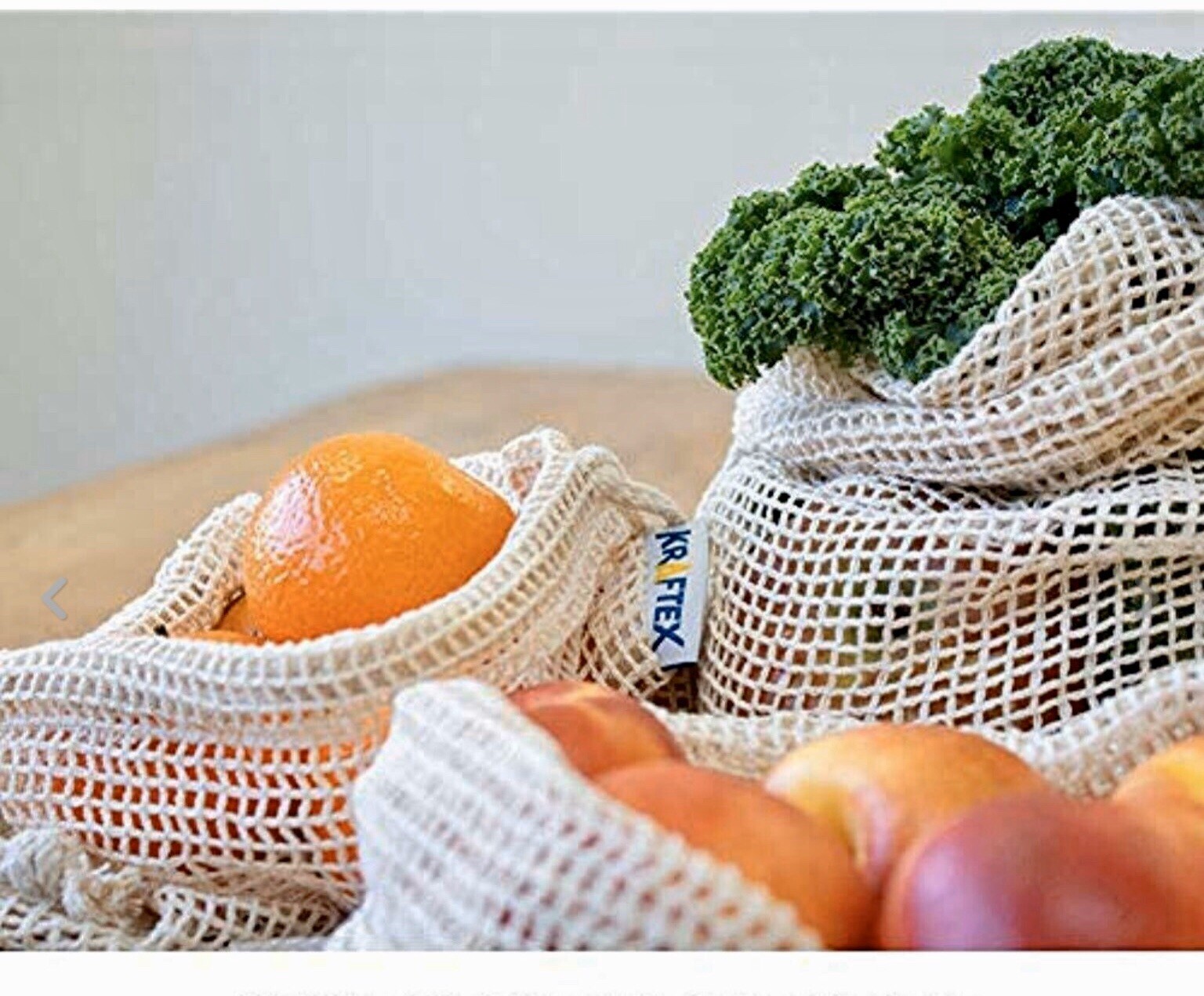 Launch Reusable Grocery Bag Deal Produce 8 Pack Eco-friendly 100% Organic