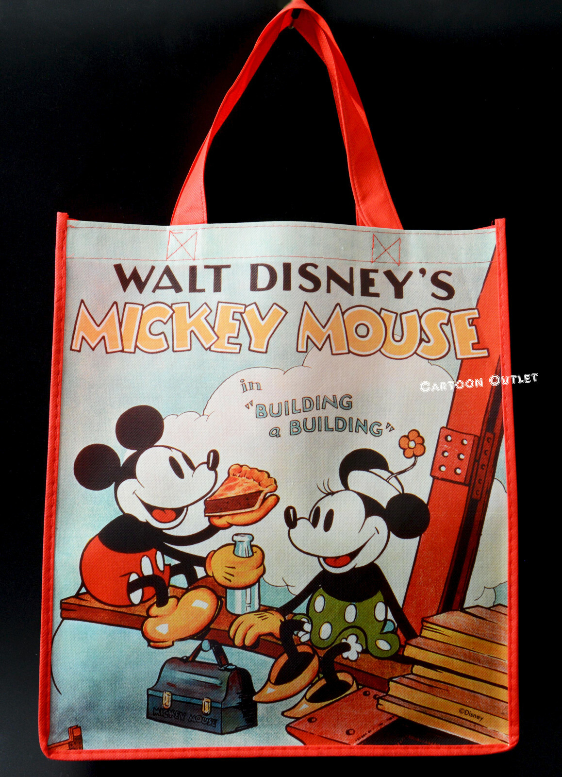 Disney Mickey Tote Shopping Bag Large Reusable Classic Minnie Mouse Gift Bag