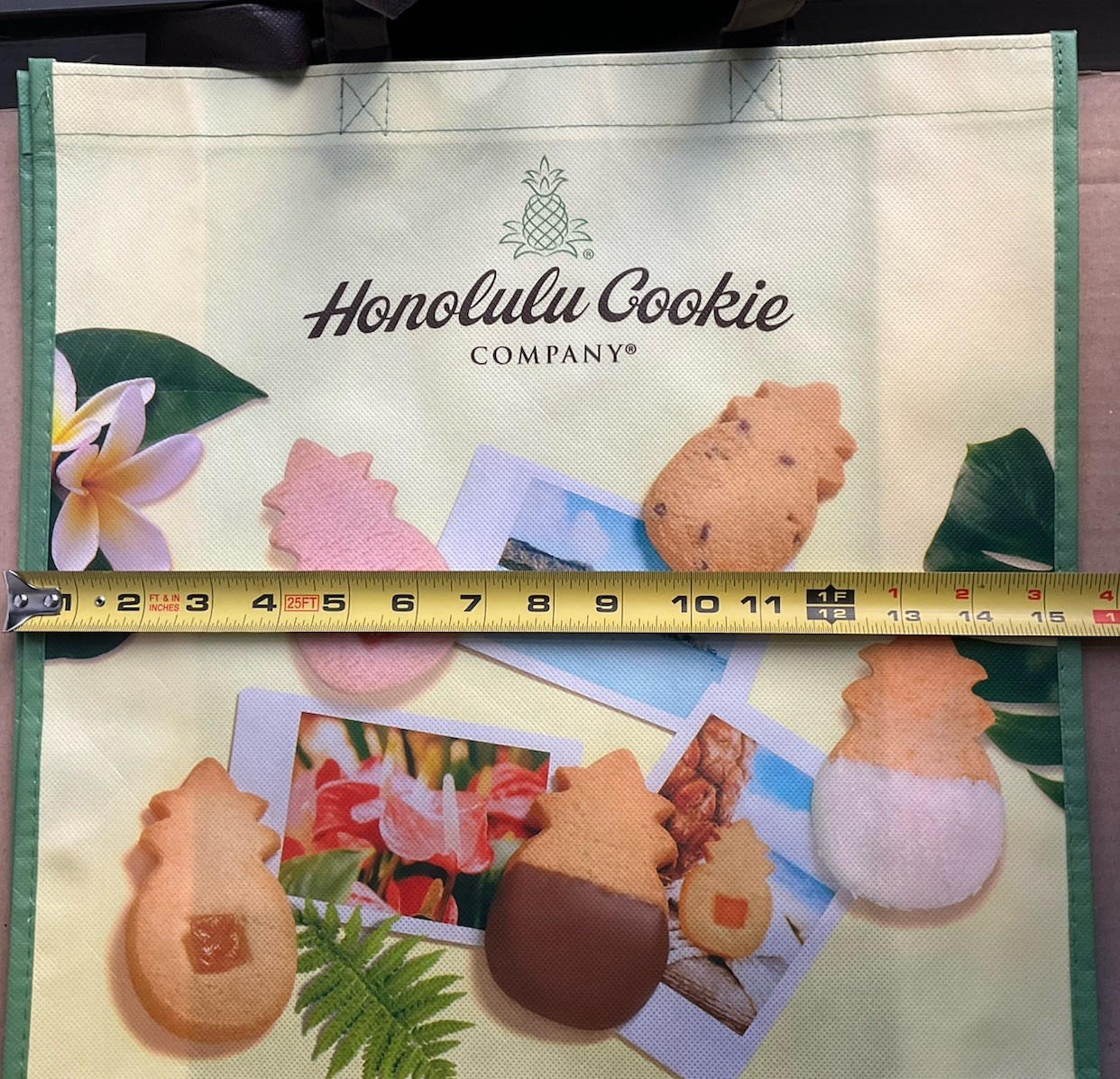 Honolulu Cookie Company Large Tote Bag 15.5” X 17”