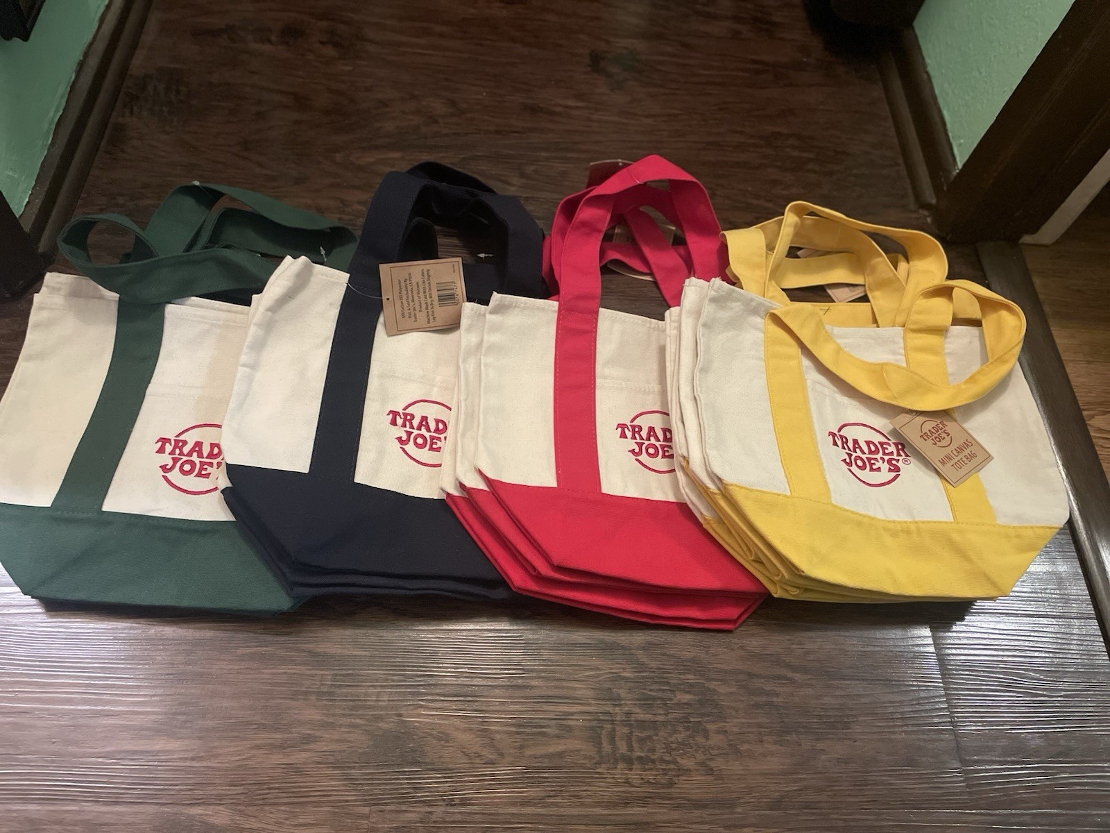 Trader Joe’s Mini Canvas Tote Bag 2025 Limited Edition – Multiple Colors