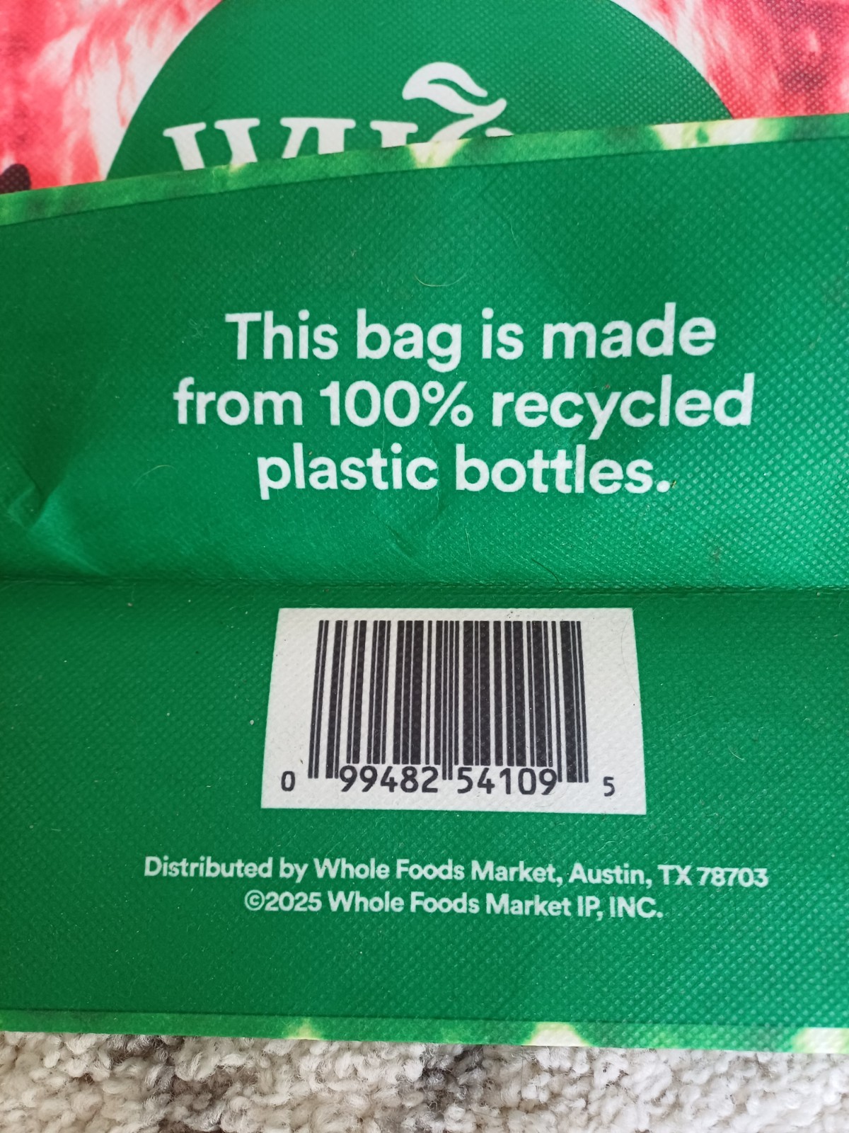 New Whole Foods Watermelon Large Machine Washable Set Of Two