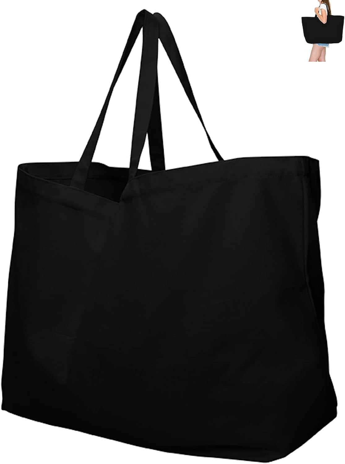 Extra Large Canvas Tote Bag – Big Largest Reusable Grocery