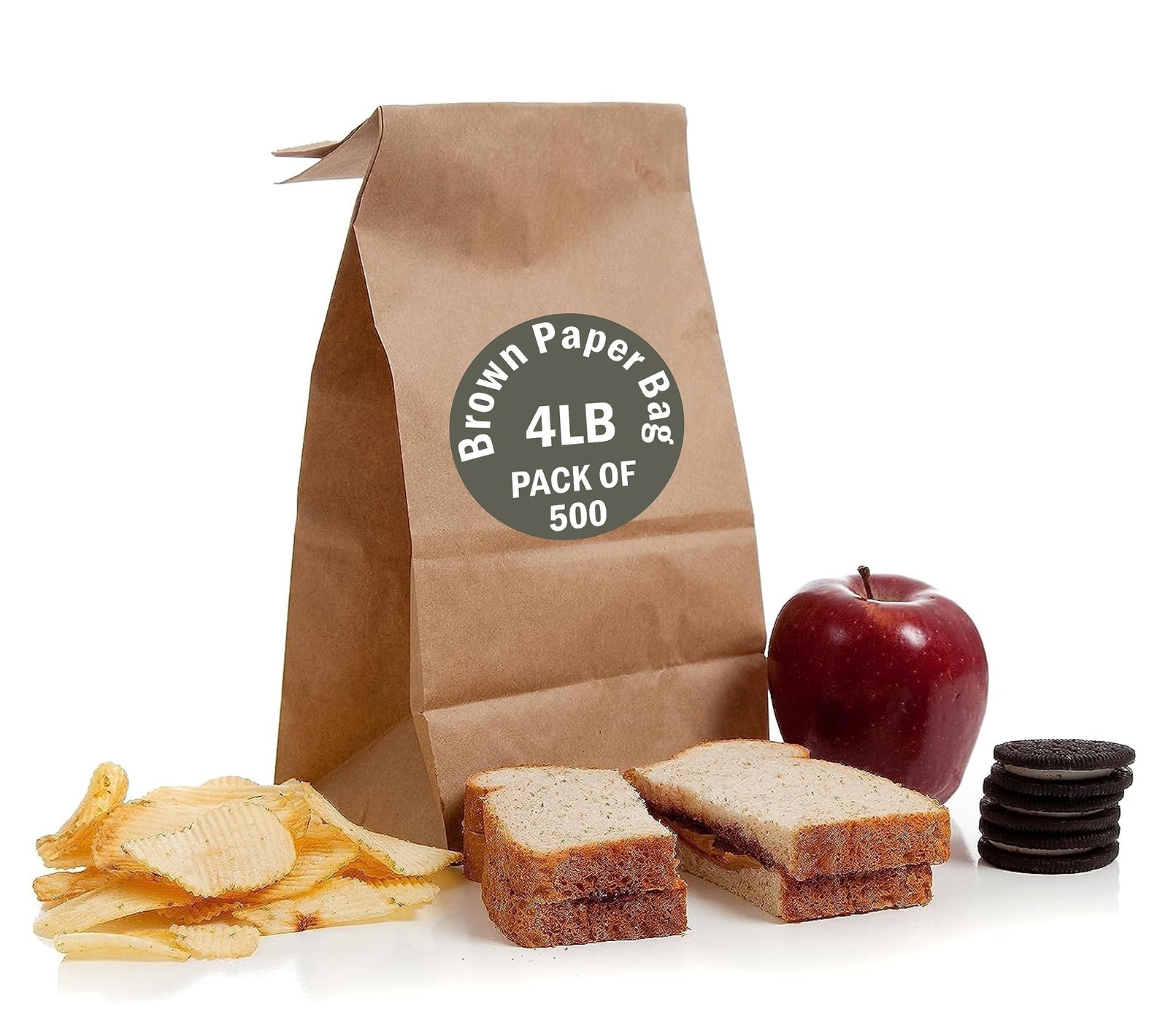Perfect Stix 4lb Brown Paper Lunch Bags – Pack of 500CT 500ct,