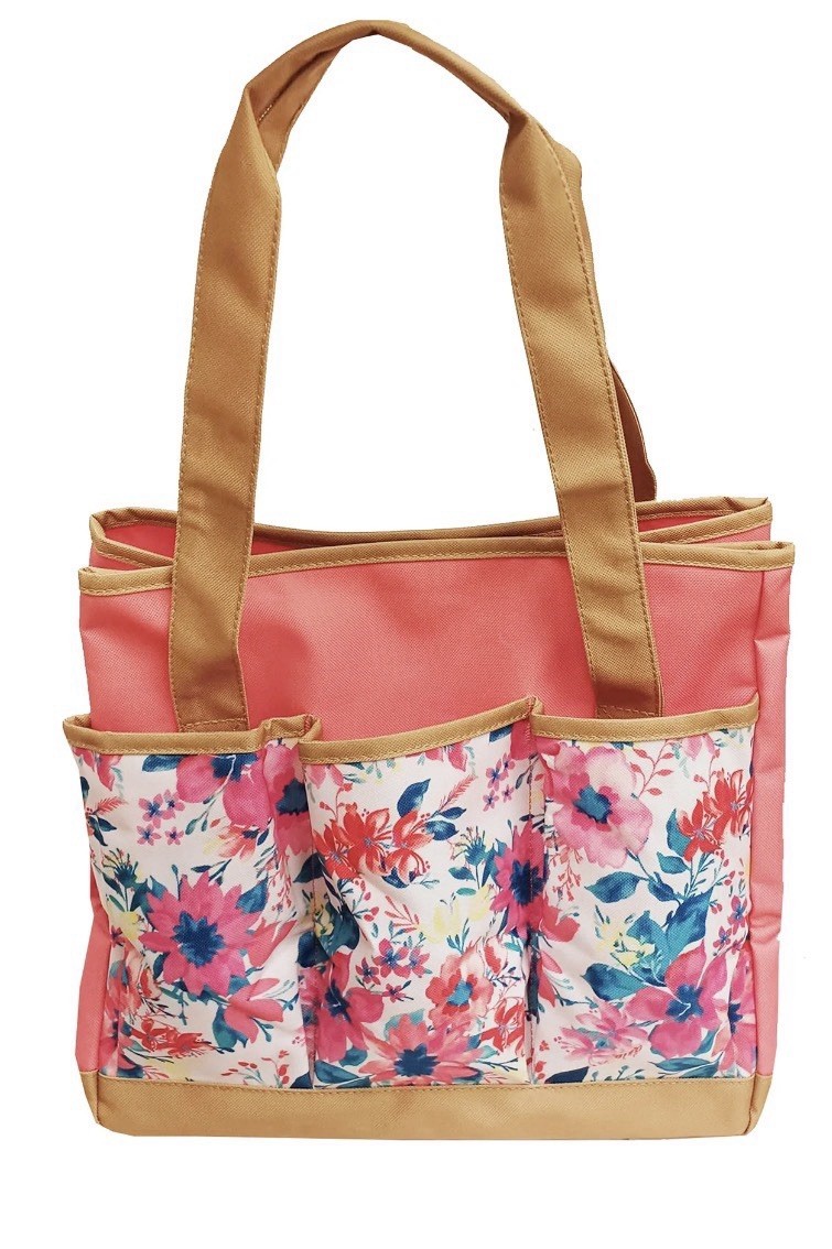 The Pioneer Woman Fresh Floral Garden Tote Bag w/ Pockets for Storing Essentials