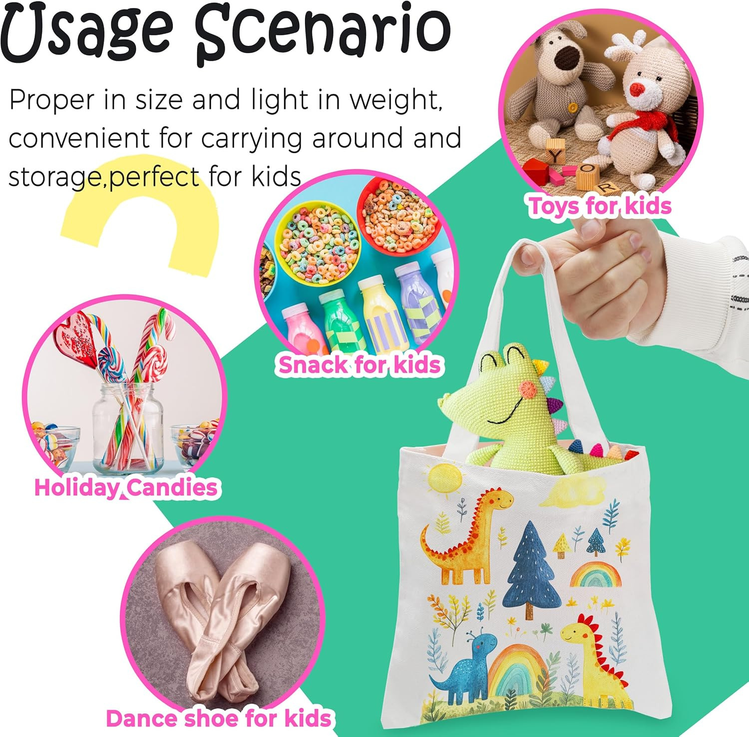 24 Pack Mini Sublimation Tote Bags 8 X 8.75 in Blank White Gift Bags with Handle