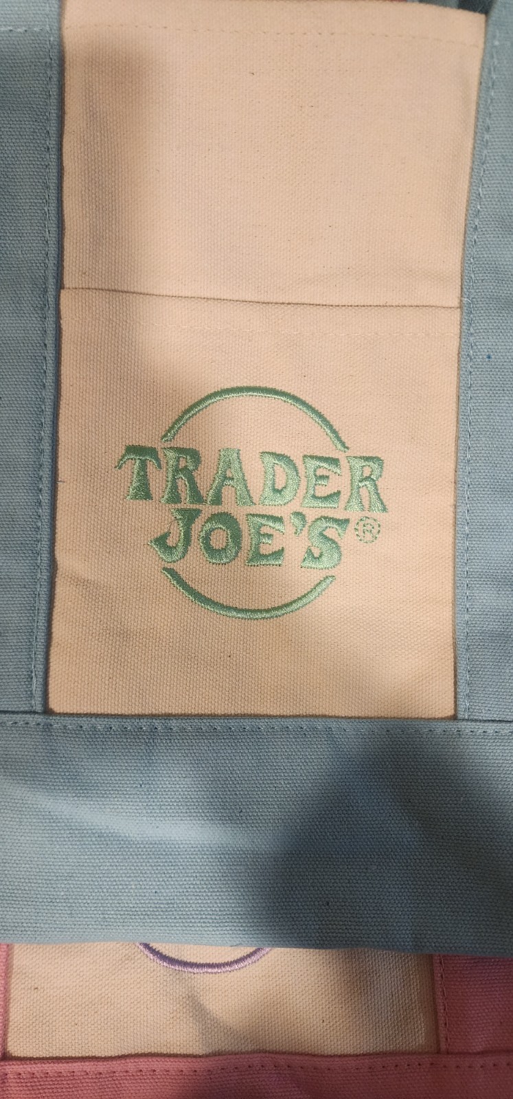 Trader Joe’s 2026 Mini Pastel Canvas Tote Bag Set Of 4 IN HAND READY TO SHIP!!!!