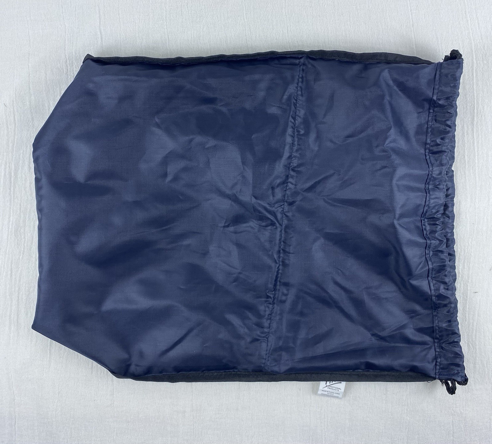 Ford Motor Co Promo Advertising Drawstring Bag Backpack w/ Pocket 13″x17″ NAVY