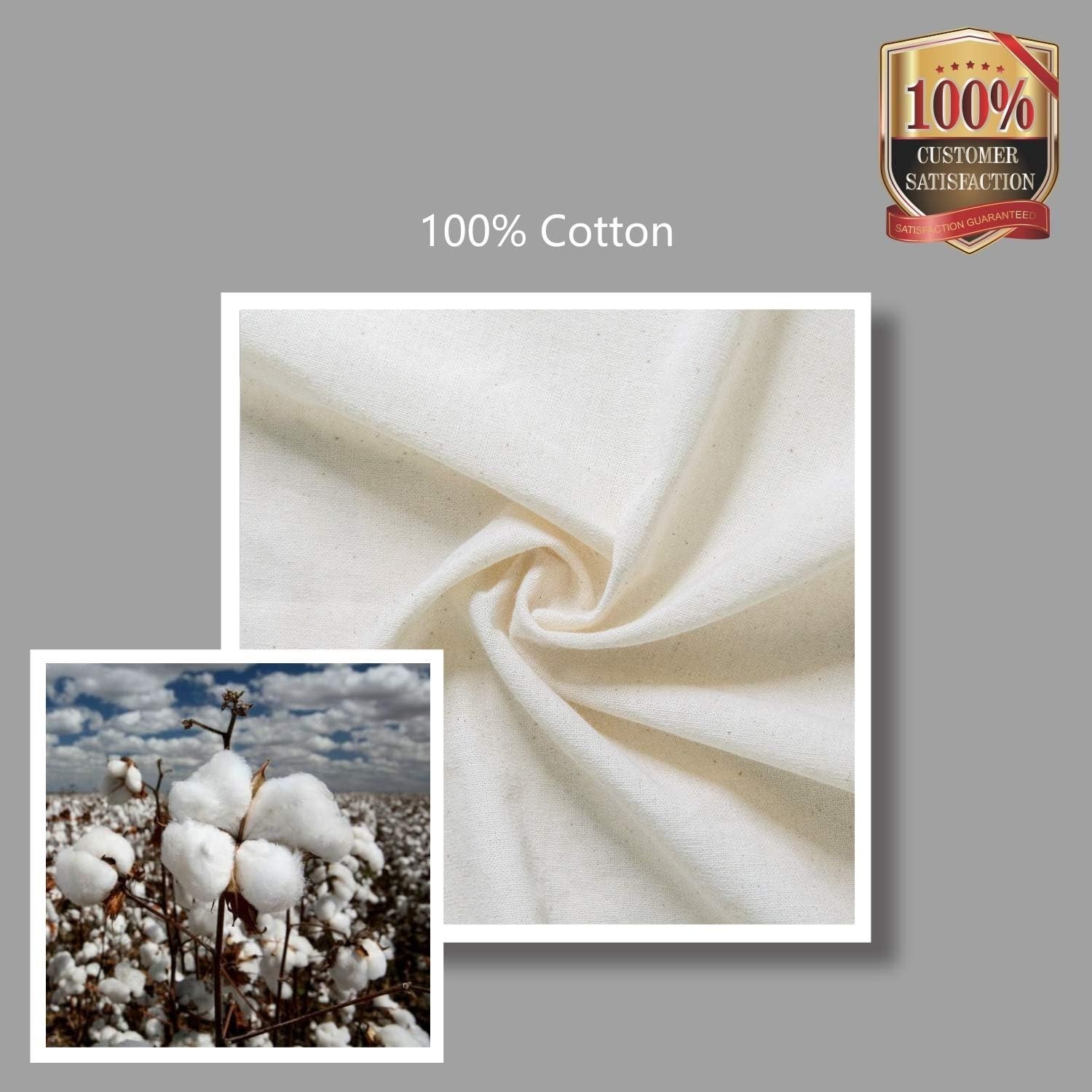 5-Pack Economical Cotton Tote Bags – Durable & Eco-Friendly for All Occasions