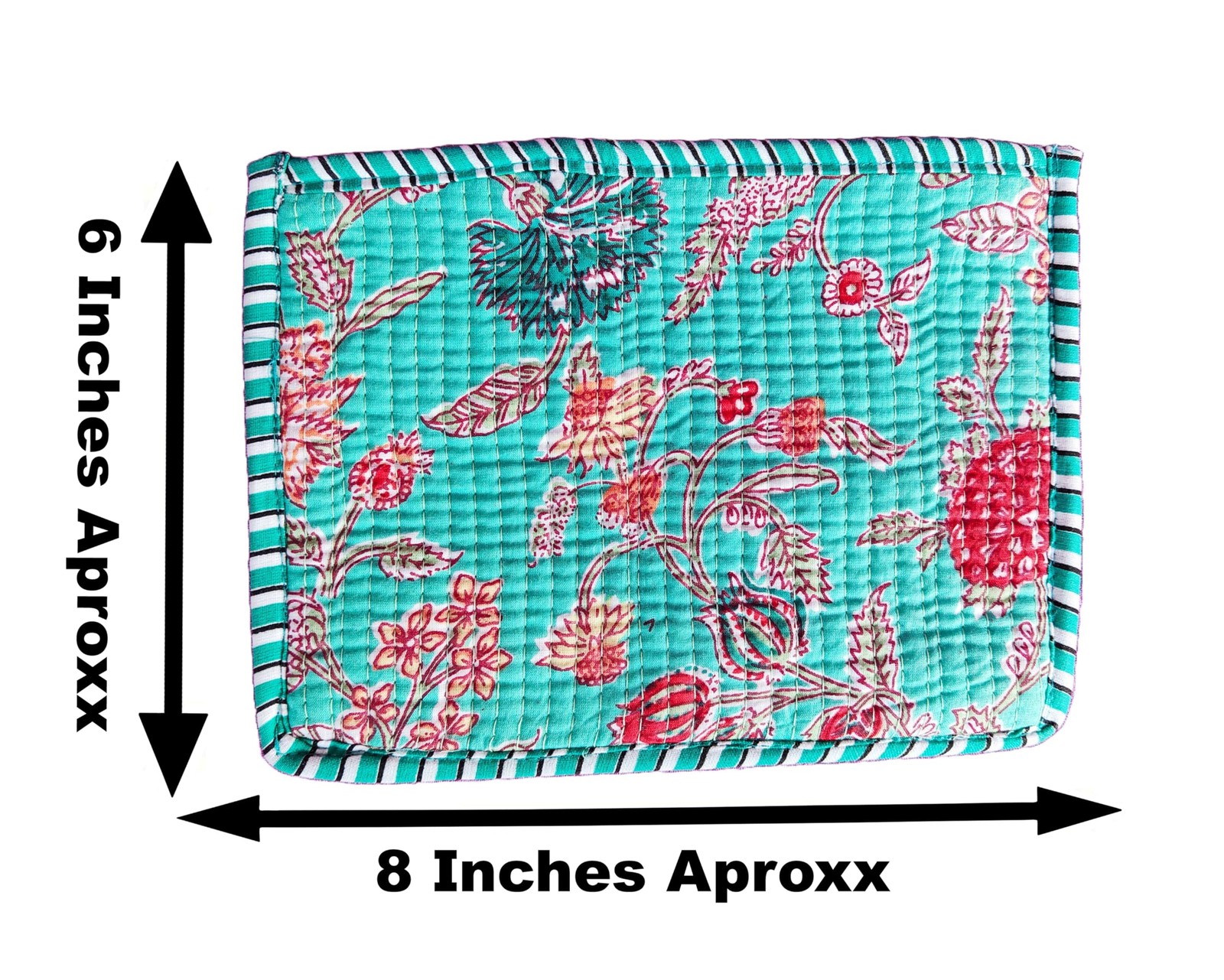 Any 2Pcs Mix Assorted Cotton Multicolor Design 8 x 6 Inches,
