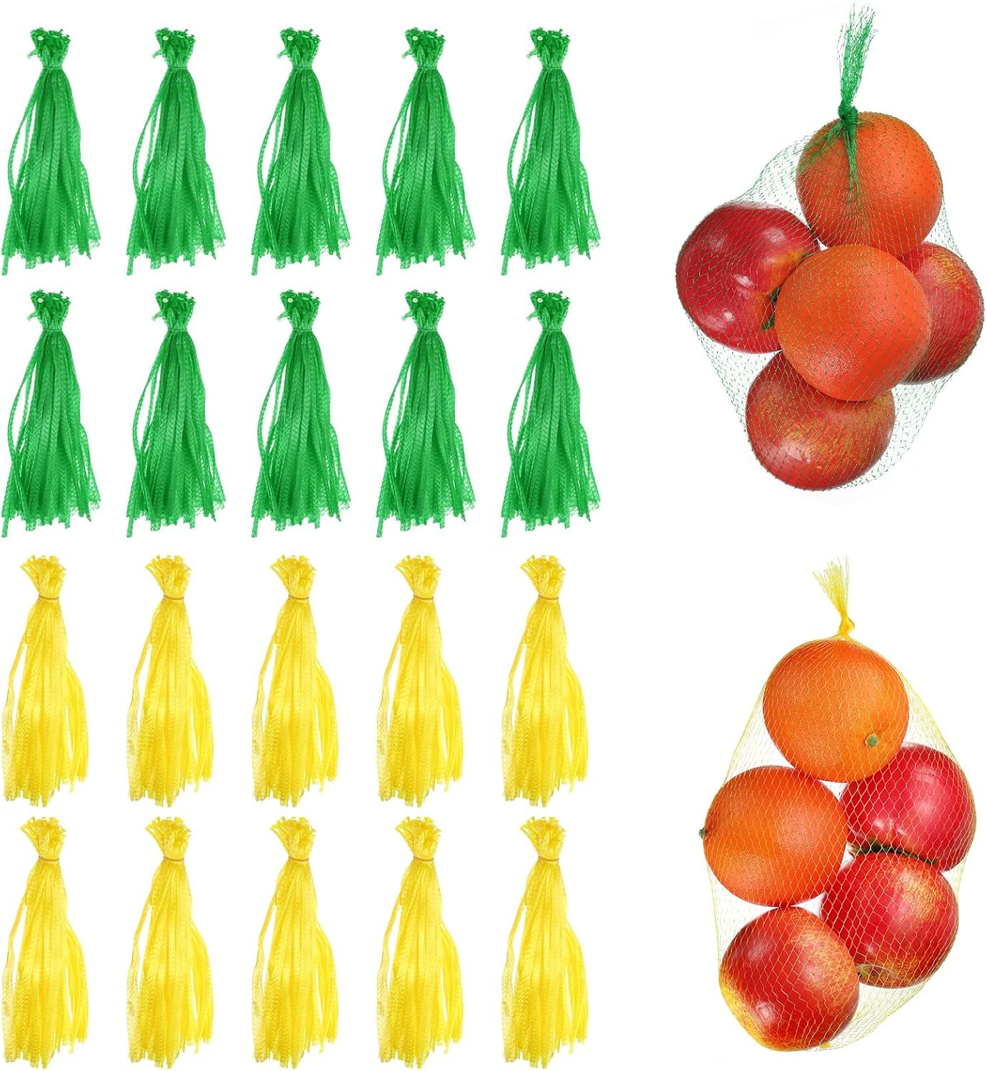 100Pcs Egg Hatching Bags, 12 Inch Mesh Nylon Netting Reusable Produce Mesh Bags