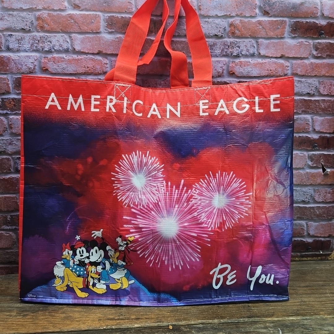 American Eagle AE Disney Be You Reusable Shopping Bag 19″ x 15.5″ Mickey Minnie