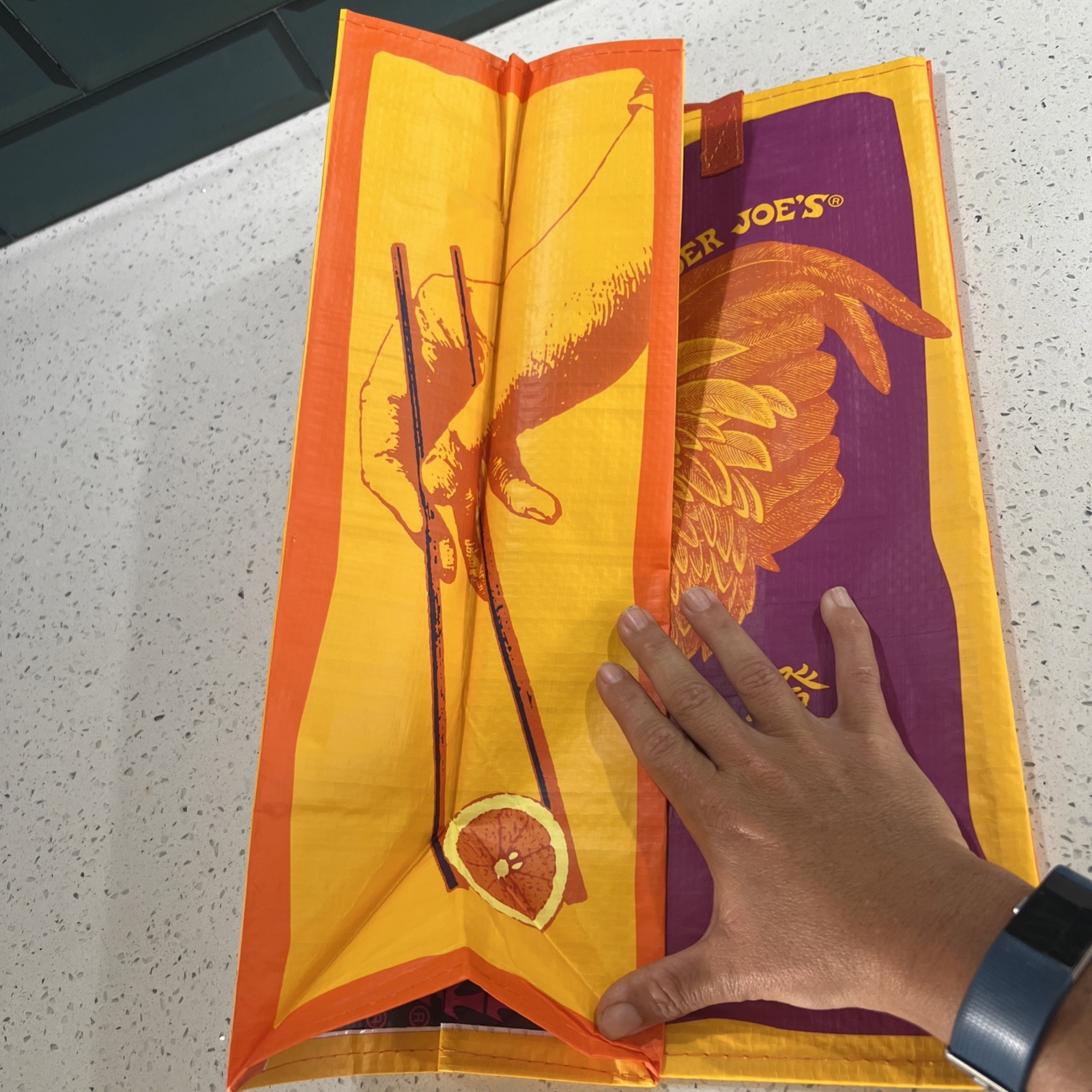 Trader Joe’s – ORANGE CHICKEN -Reusable Shopping Bag- New w/Tag