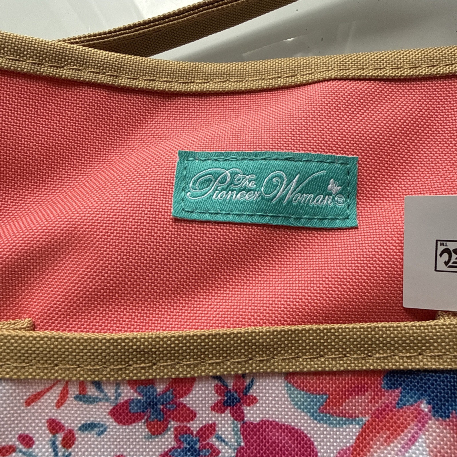 The Pioneer Woman Fresh Floral Garden Tote Bag w/ Pockets for Storing Essentials
