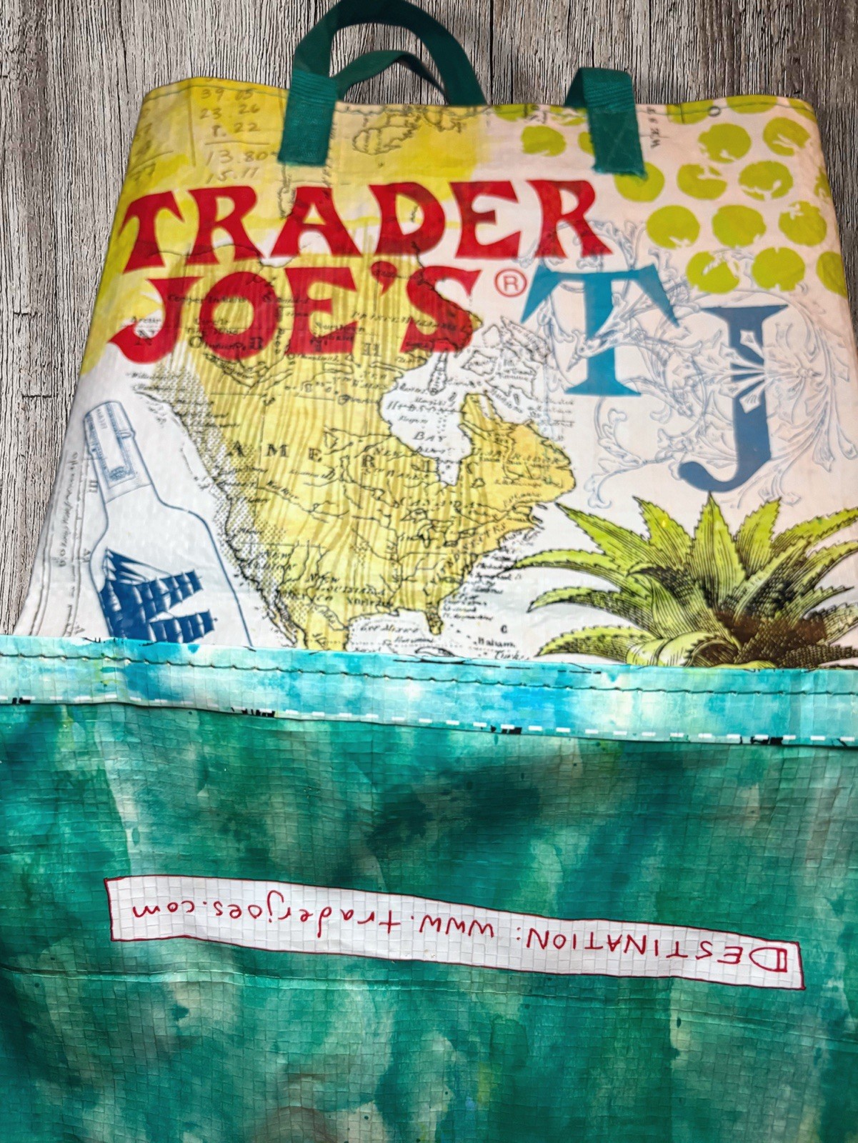 Trader Joe’s Reusable Grocery Shopping Bag Pirate Ship Crab Moon Map Rare