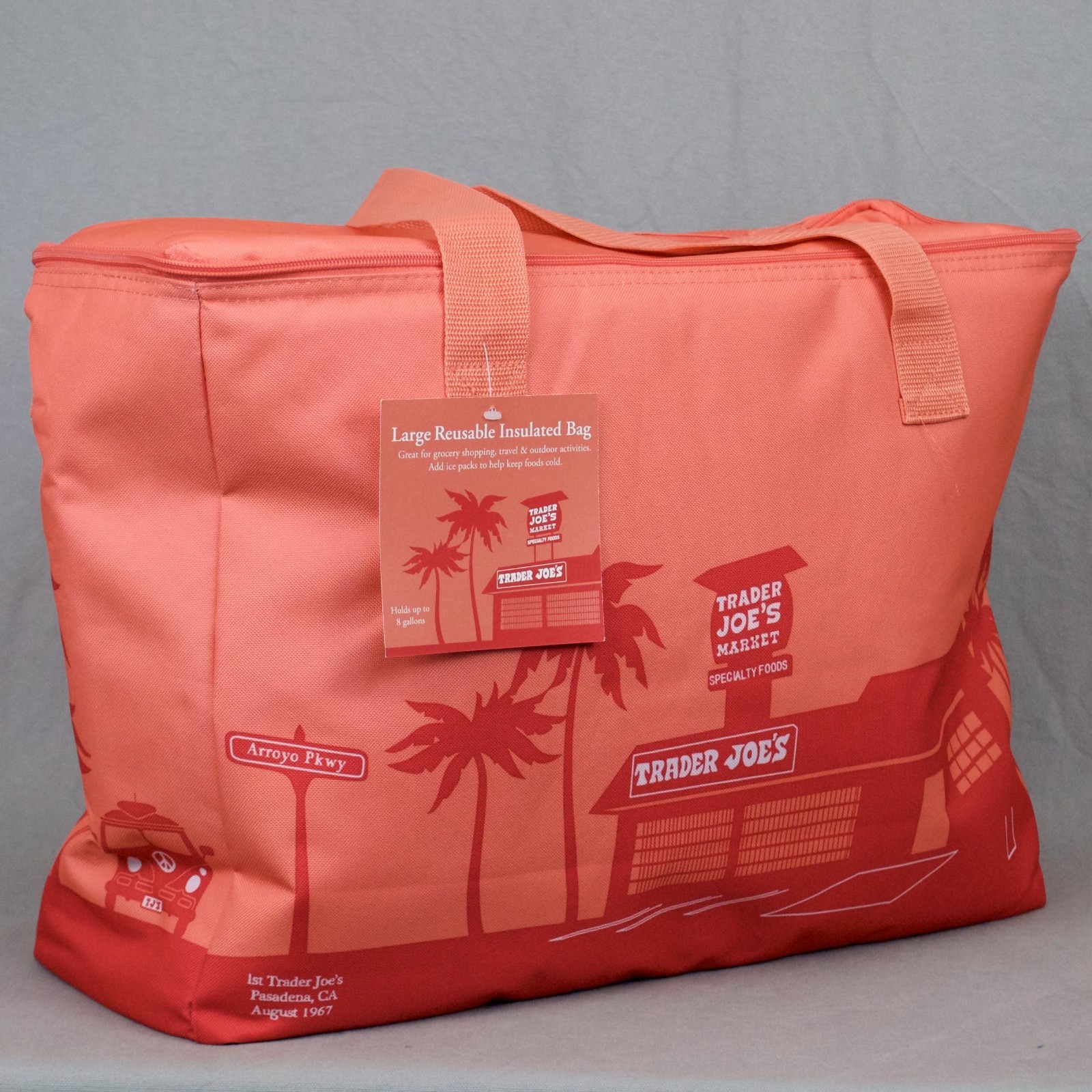 Trader Joe’s Yellow Insulated Tote / Reusable Grocery Bag Extra Large New