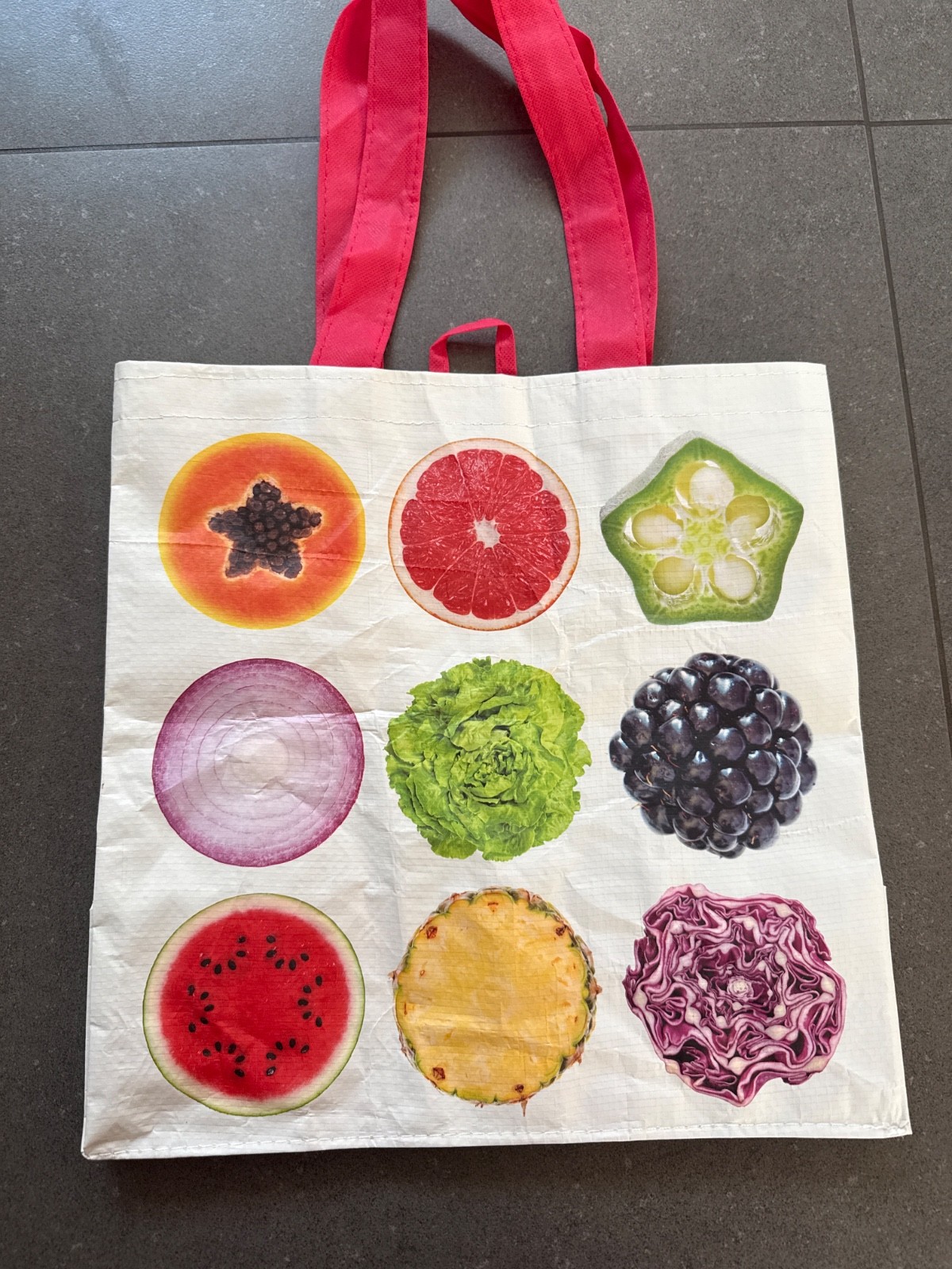 Trader’s Joe Produce Tote Bag 13.5×13.5×7.5