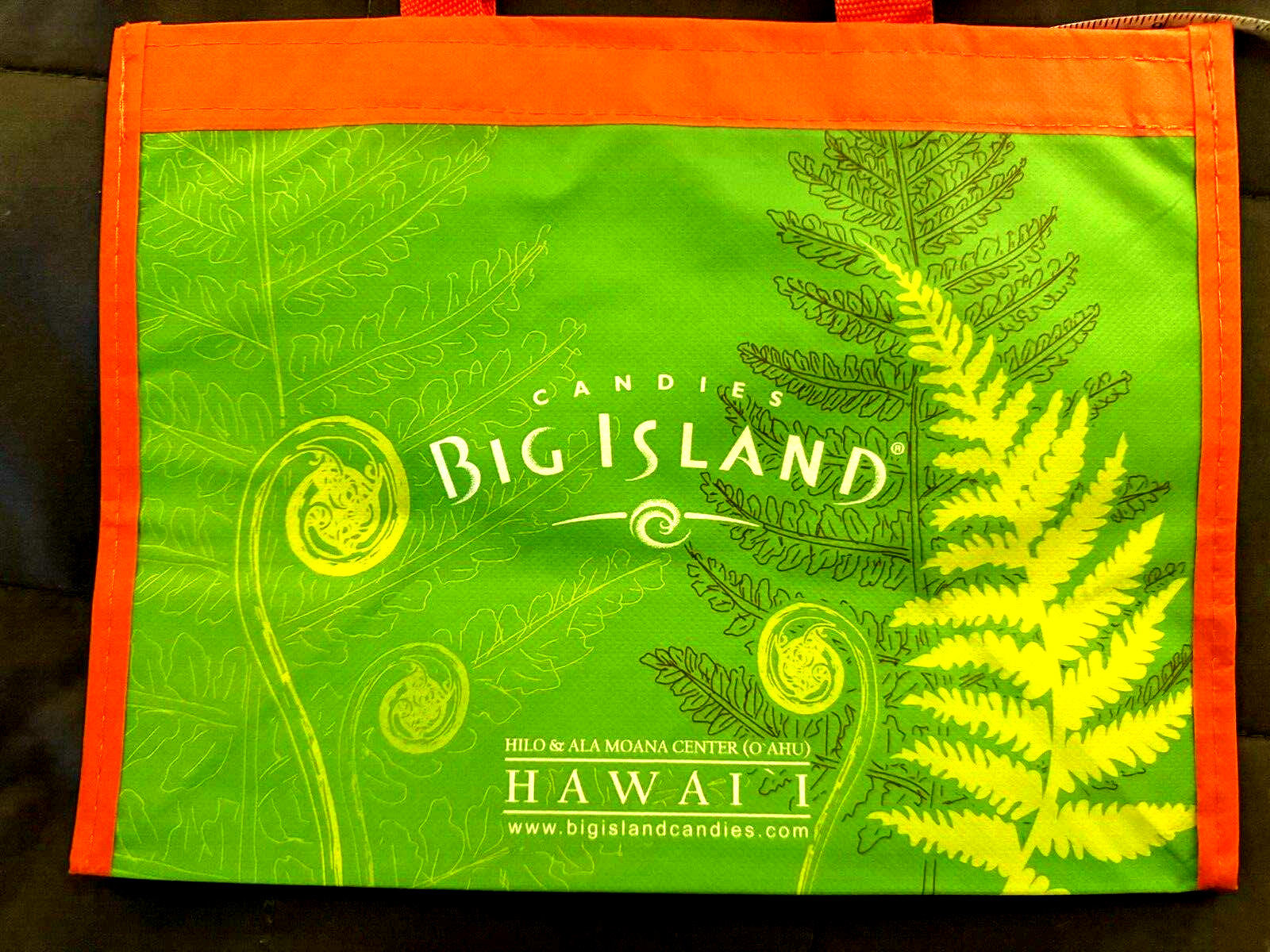 BIG ISLAND CANDIES Hawaii reusable shopping tote bag NEW UNUSED Ala Moana Oahu