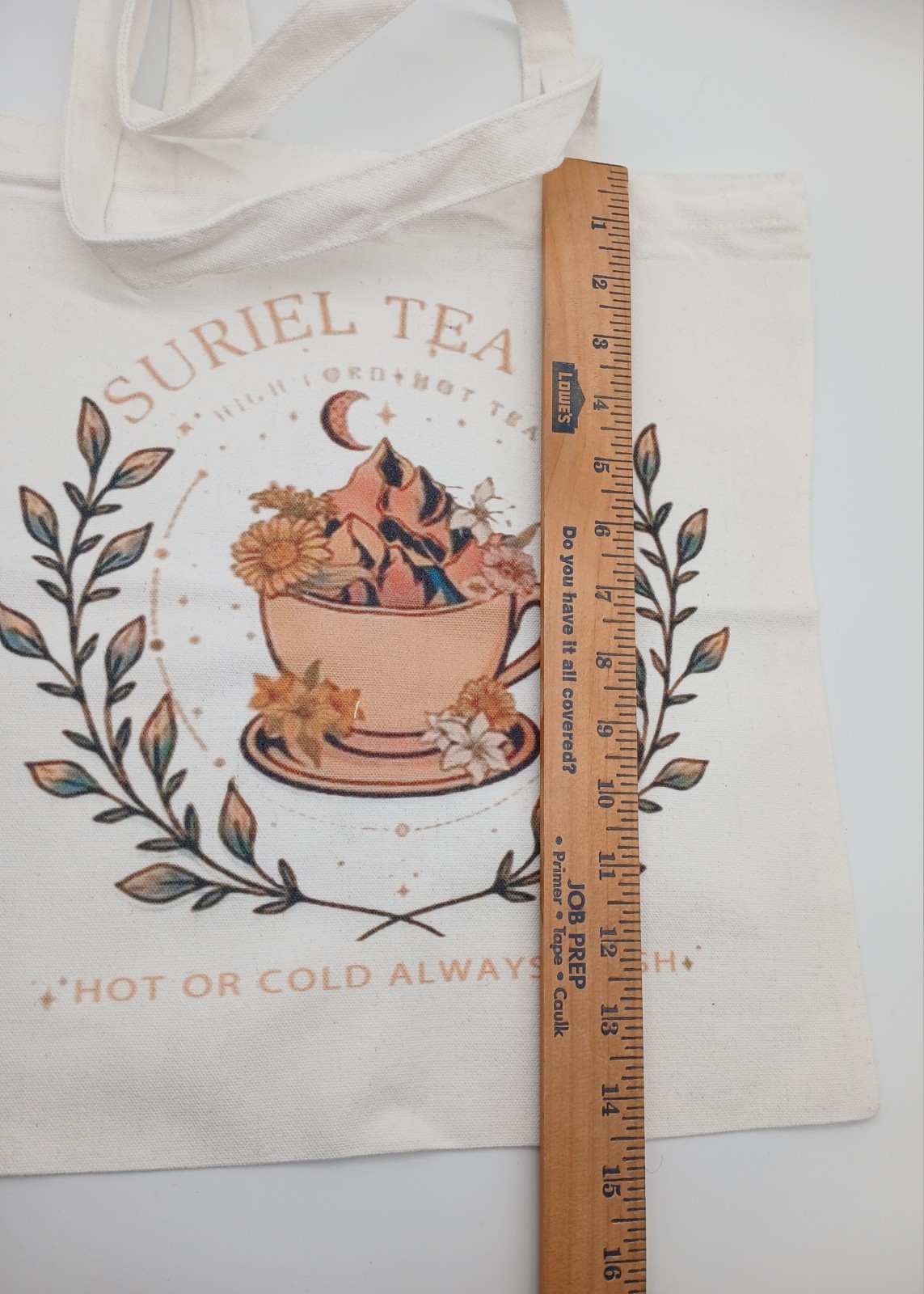 Cute Canvas Tote Bag About 14.5 X 13.5 In Size