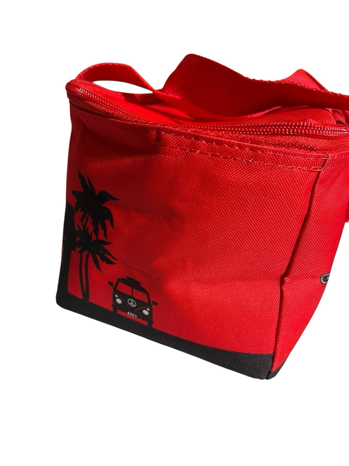 Red & Green Holiday Trader Joe’s Mini Insulated Cooler Tote Lunch Bag Limited