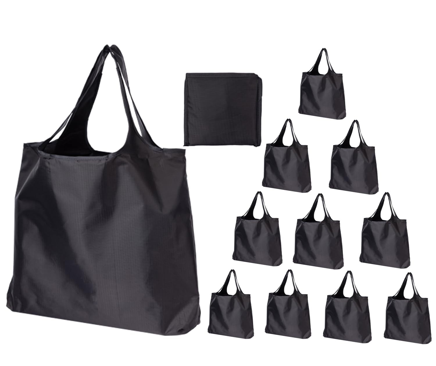 Reusable Grocery Bags with Handles 45LBS Waterproof Ripstop 10 Pack Reusable …
