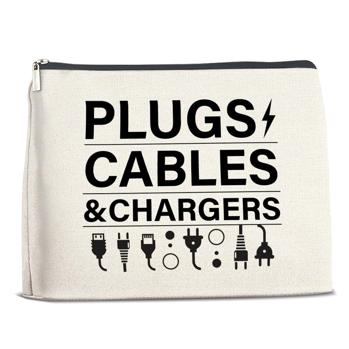 Nurawo Charger Storage Pouch Travel 9.6 inches x 6.7 inches, Multicolor