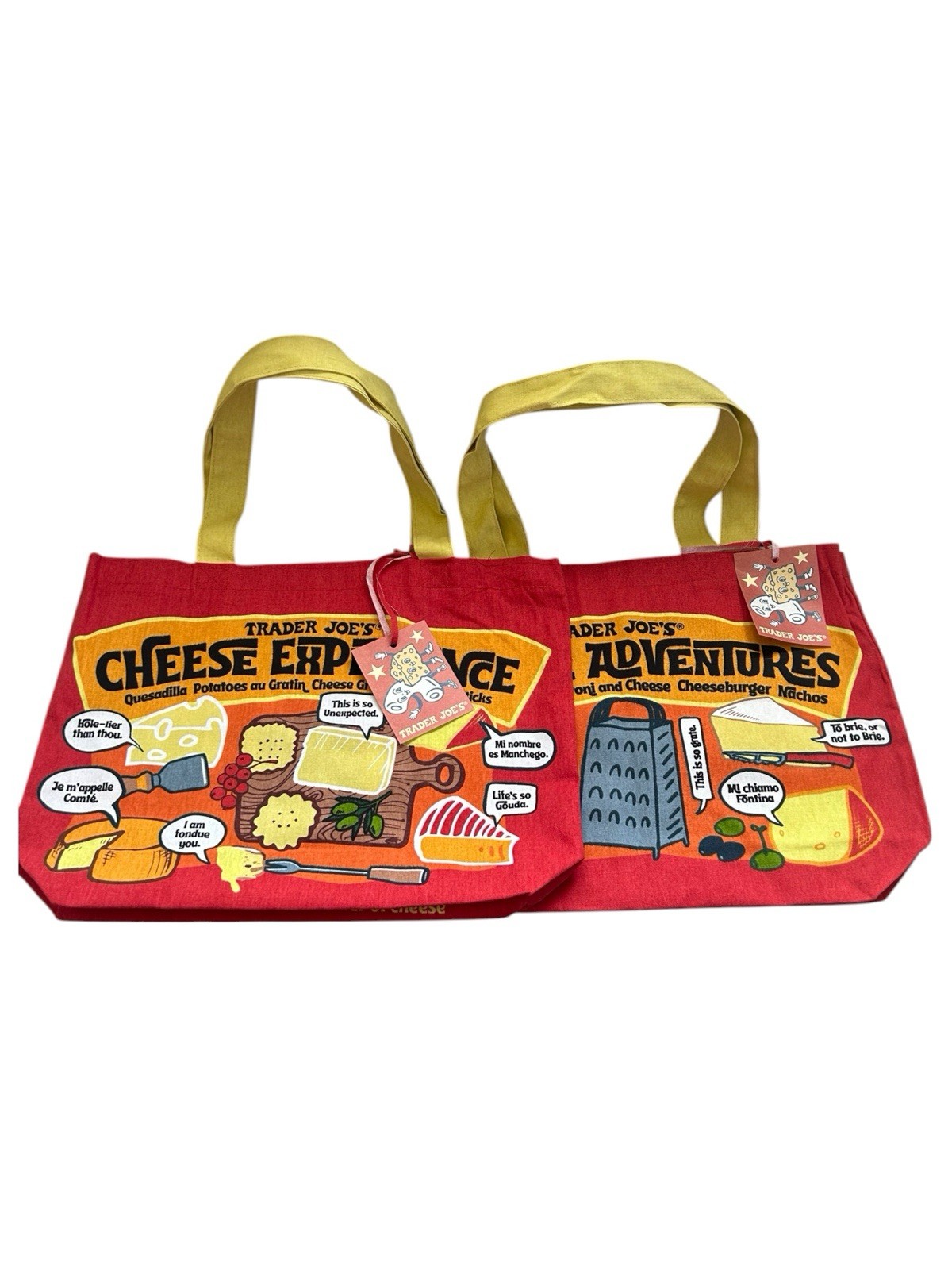 Authentic Trader Joe’s 🧀 Cheese Experience Adventure 100% Cotton Bag Genuine
