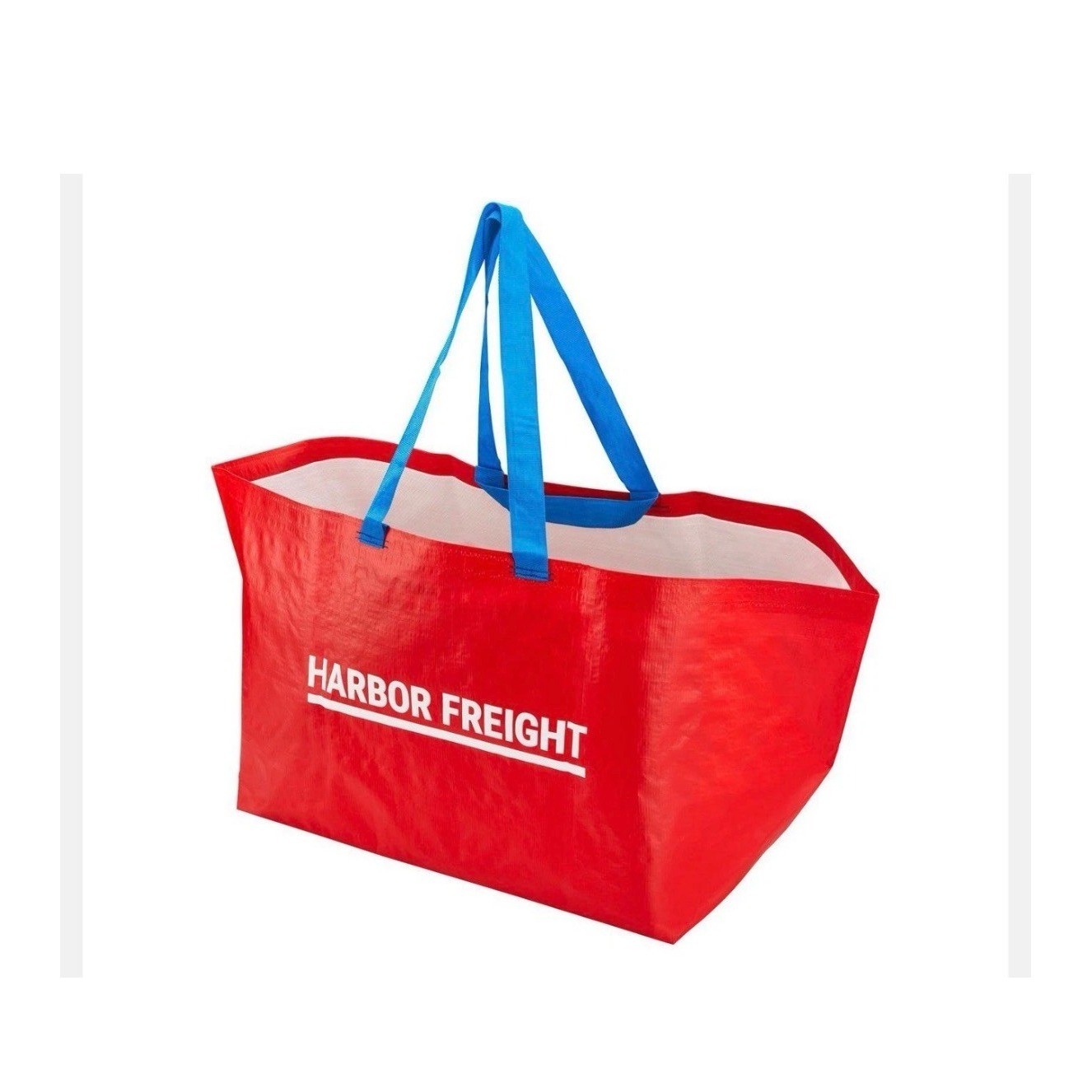 2 Pack Harbor Freight XXL Reusable Tote Bags Red 55 lb. / 19 Gallon FRAKTA Bags