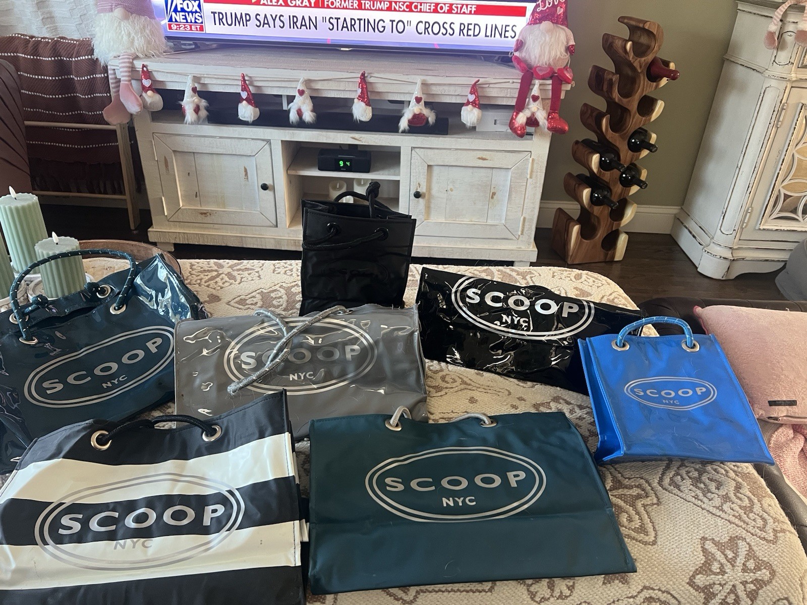 7 x scoop NYC tote shopping bags
