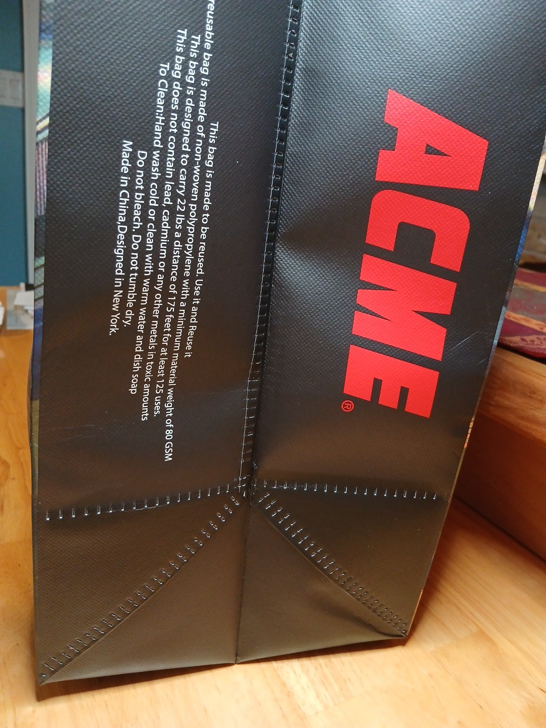 Acme Jersey Shore Reusable Shopping Tote Bag W/ Boardwalk and Ferris Wheel NEW