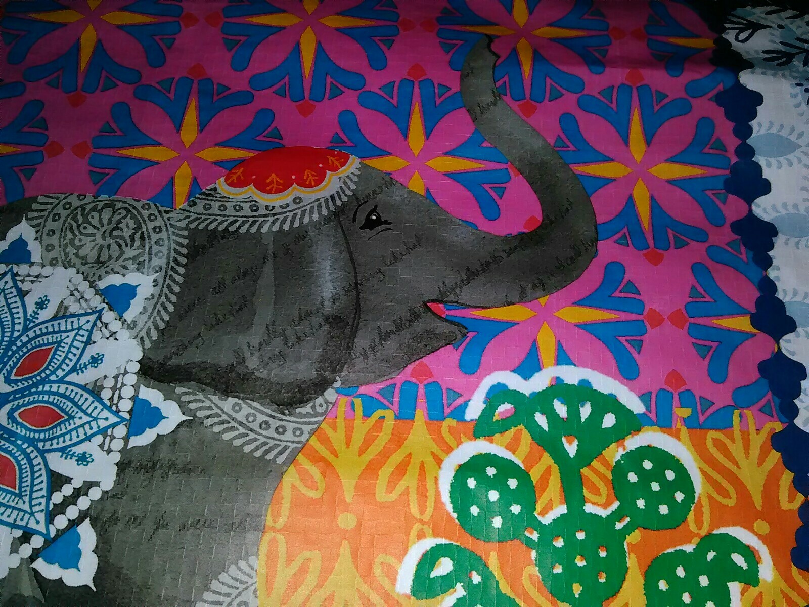 Elephant Reuseable Tote Bag! Brand New! Marshalls Brand! 18 1/2 x 17 1/2