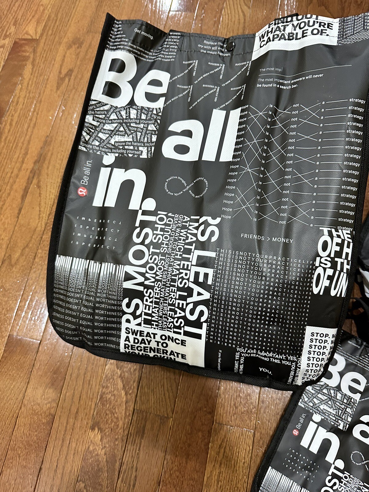 6 X New Jumbo To Small lululemon shopping bag Various Rare Ones