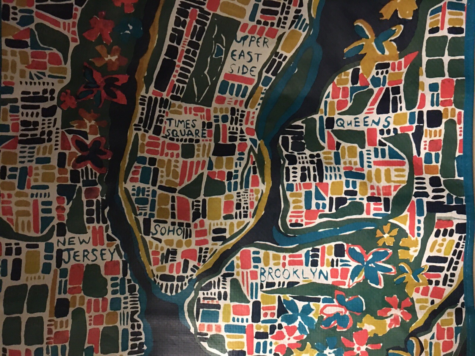 NYC NEW YORK~Boroughs SOHO City Map~Manhattan~Shopping Bag~Reusable Tote Marshal