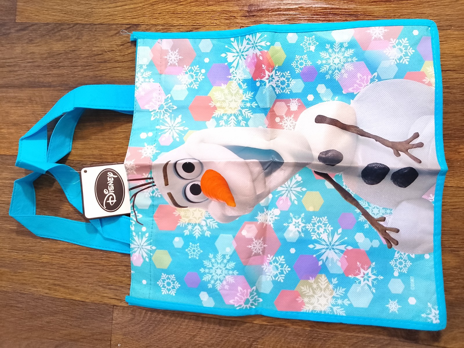Disney Olaf reusable shopping bag 12.5×6.5×13.5 inches