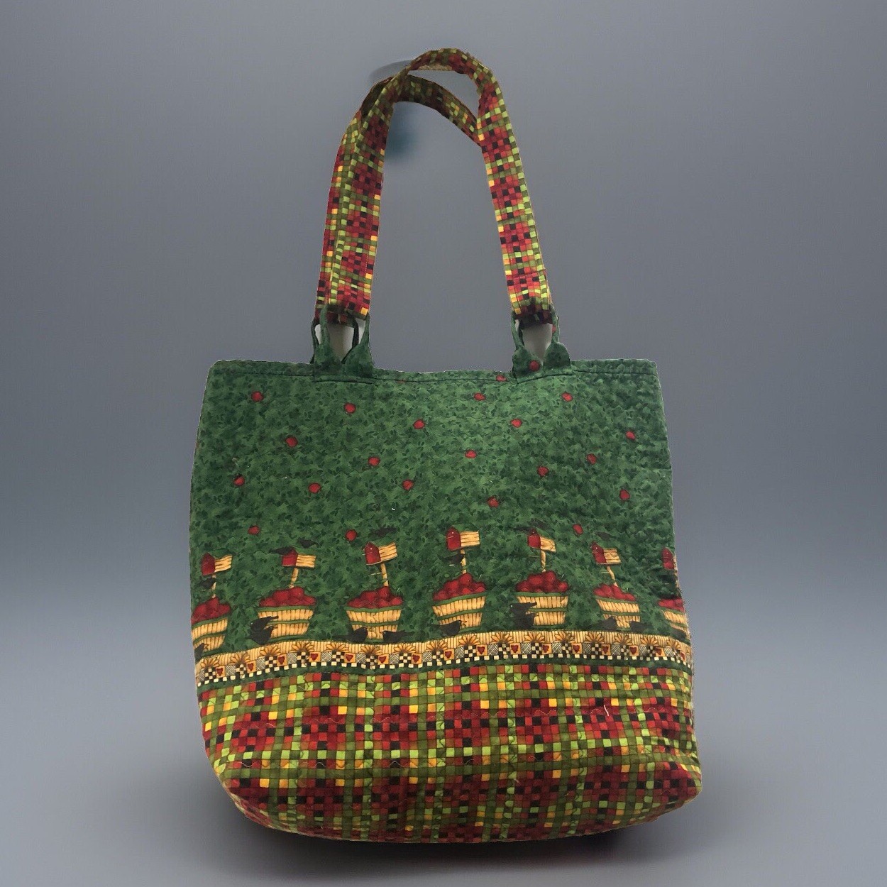 Tote/Shopping Country Core Bushel Baskets Apples Crows Sunflowers Bright