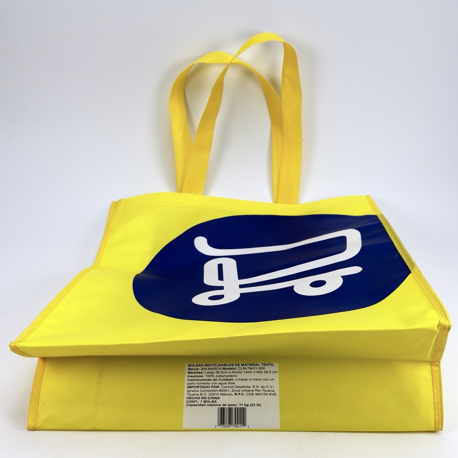Calimax Bolsa Grocery Bag from Mexico 14”x 16” x 5” Holds 23lbs Capacity Tijuana