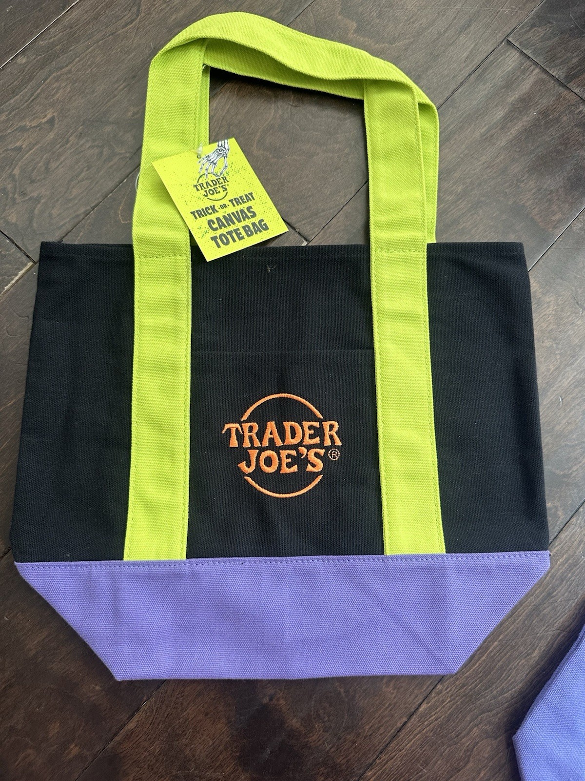 Trader Joe’s Mini Halloween Canvas Tote Bag. Limited Ed. MULTI COLOR IN HAND