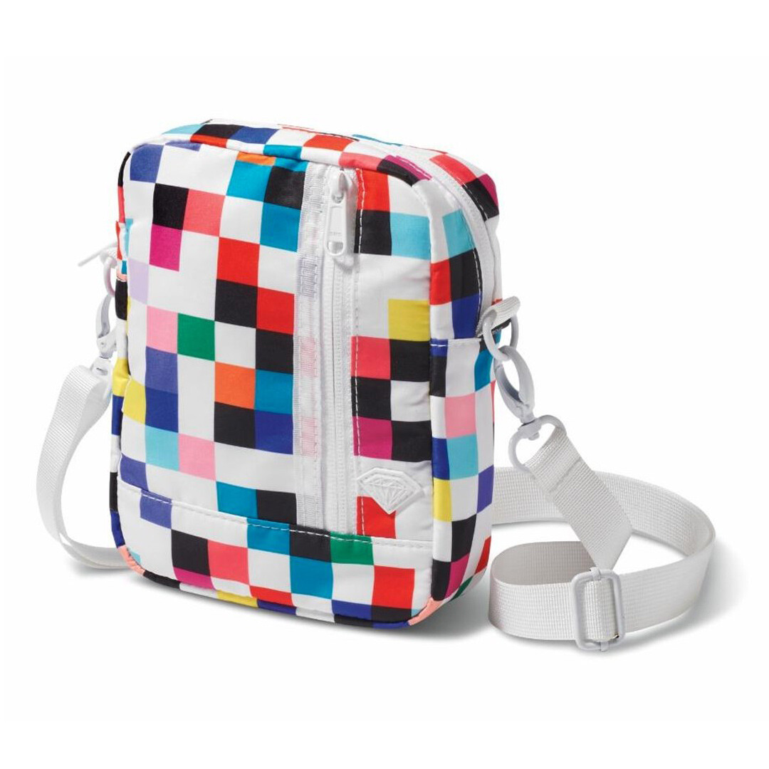 Diamond Supply Co “Pixel” Shoulder (White) Unisex Cross Body Travel Utility Bag