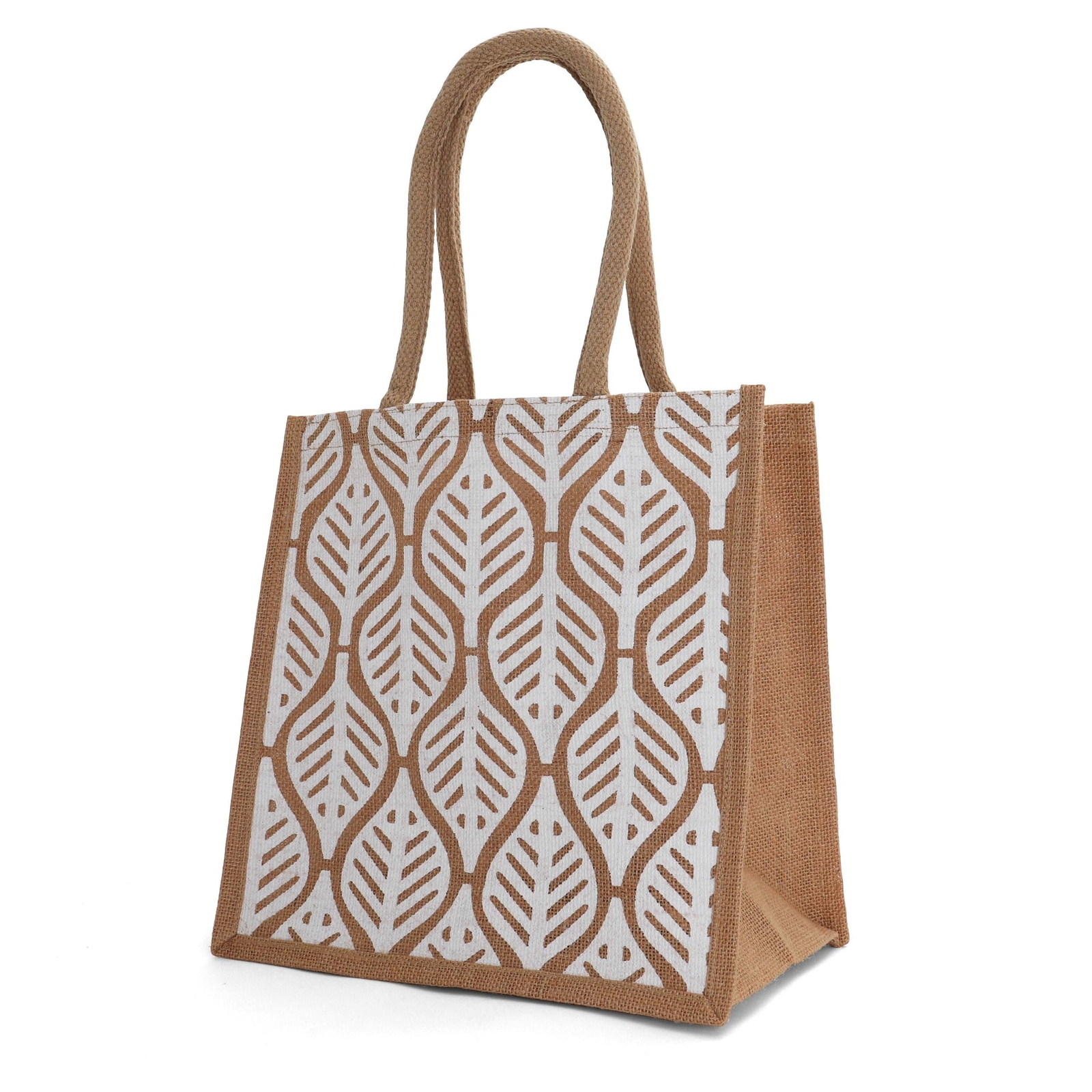 Milltown Merchants Jute Burlap Tote Bags – Reusable Burlap Bags – Medium