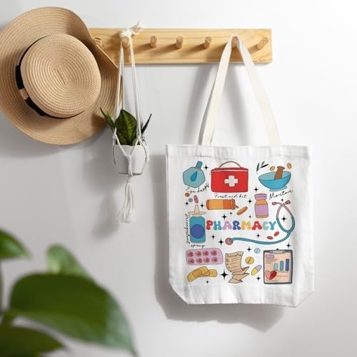 Reusable Grocery Tote Bag 15×20 Inch Polyester Canvas Shoulder Handles Shopping