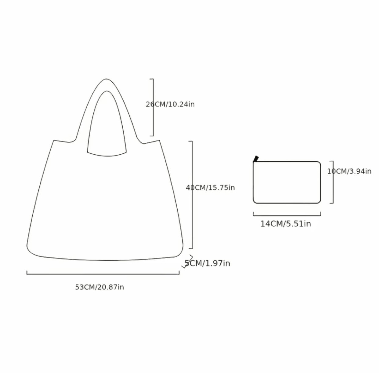 Golden Cat Cartoon Cats Print Nylon Shopping Bag, Large Capacity Tote Bag