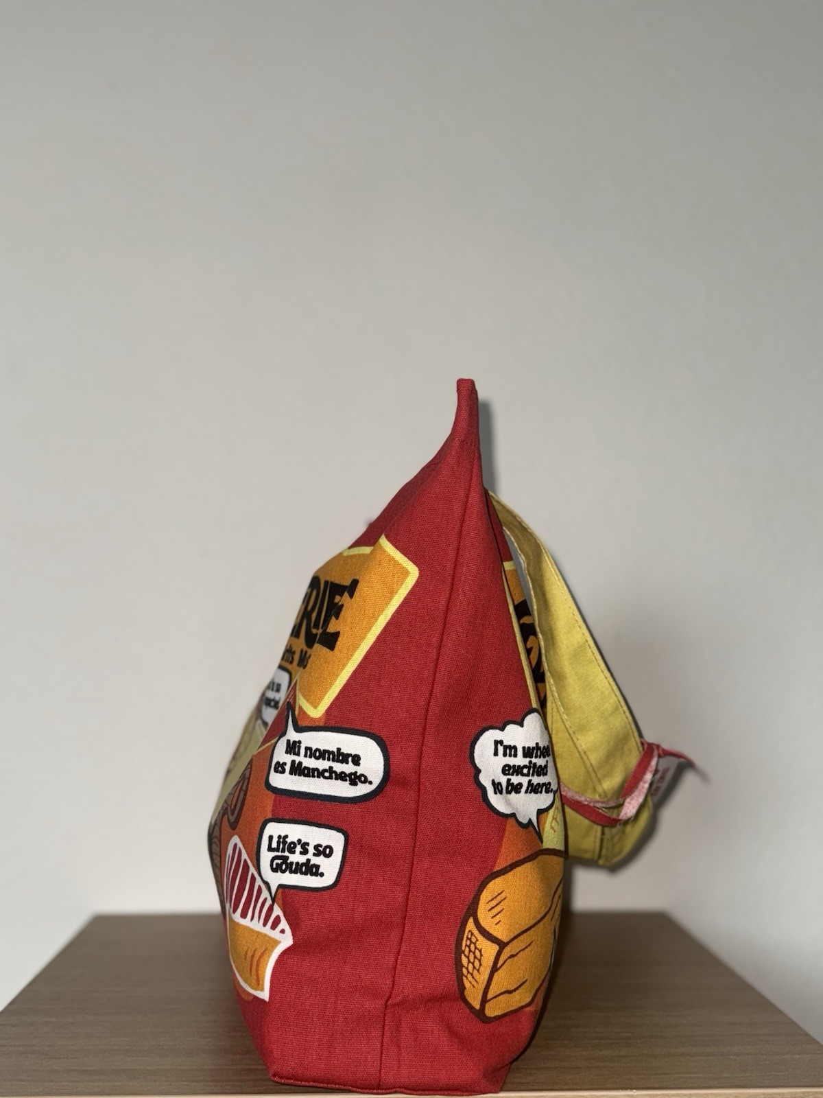 Trader Joe’s Cheese Experience Mini Tote Bag Rare Print NWT