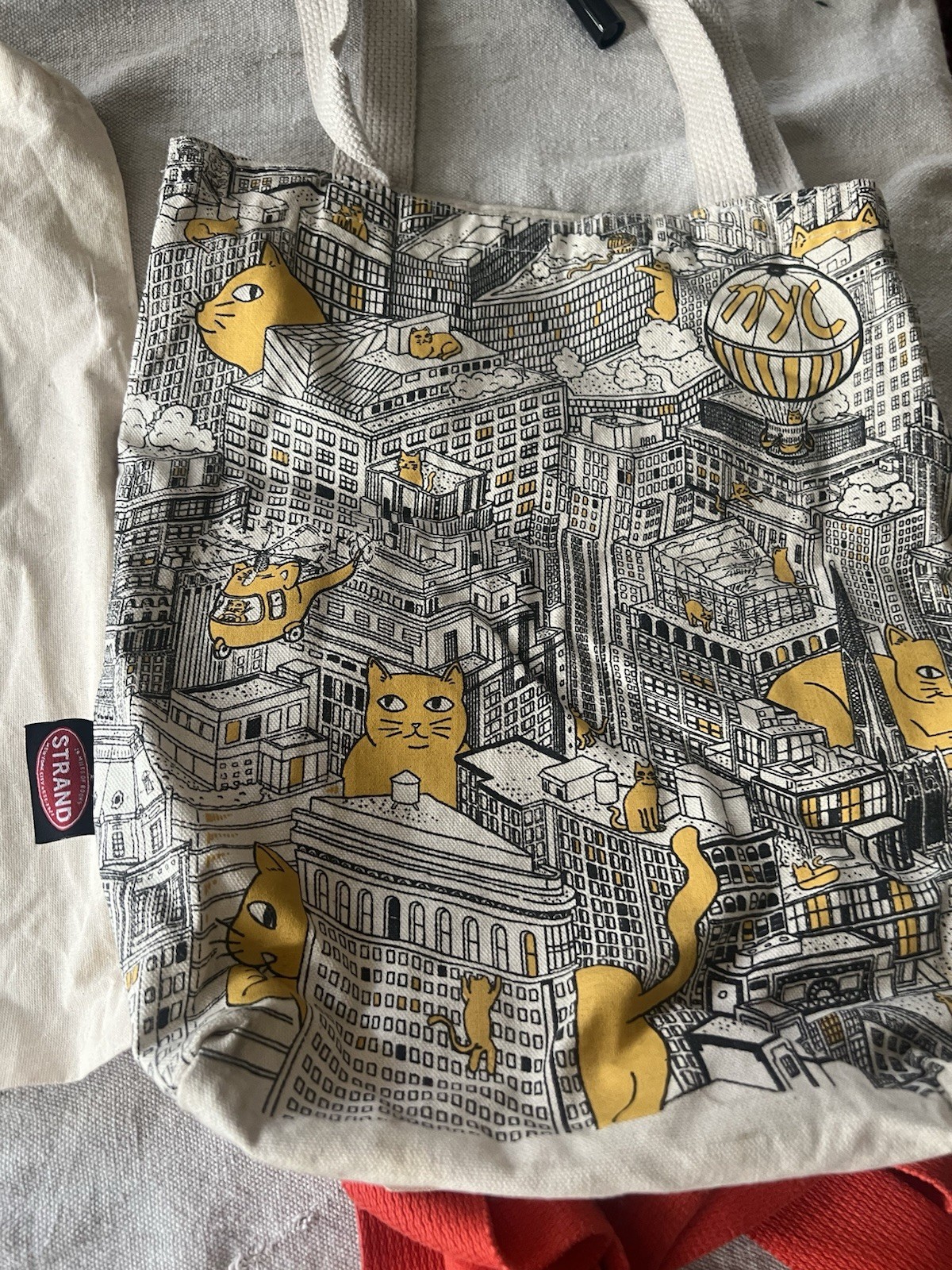 Lot of 6 NYC Canvas Tote Bags – Starbucks, Strand, NYT, Rethink, Locavore