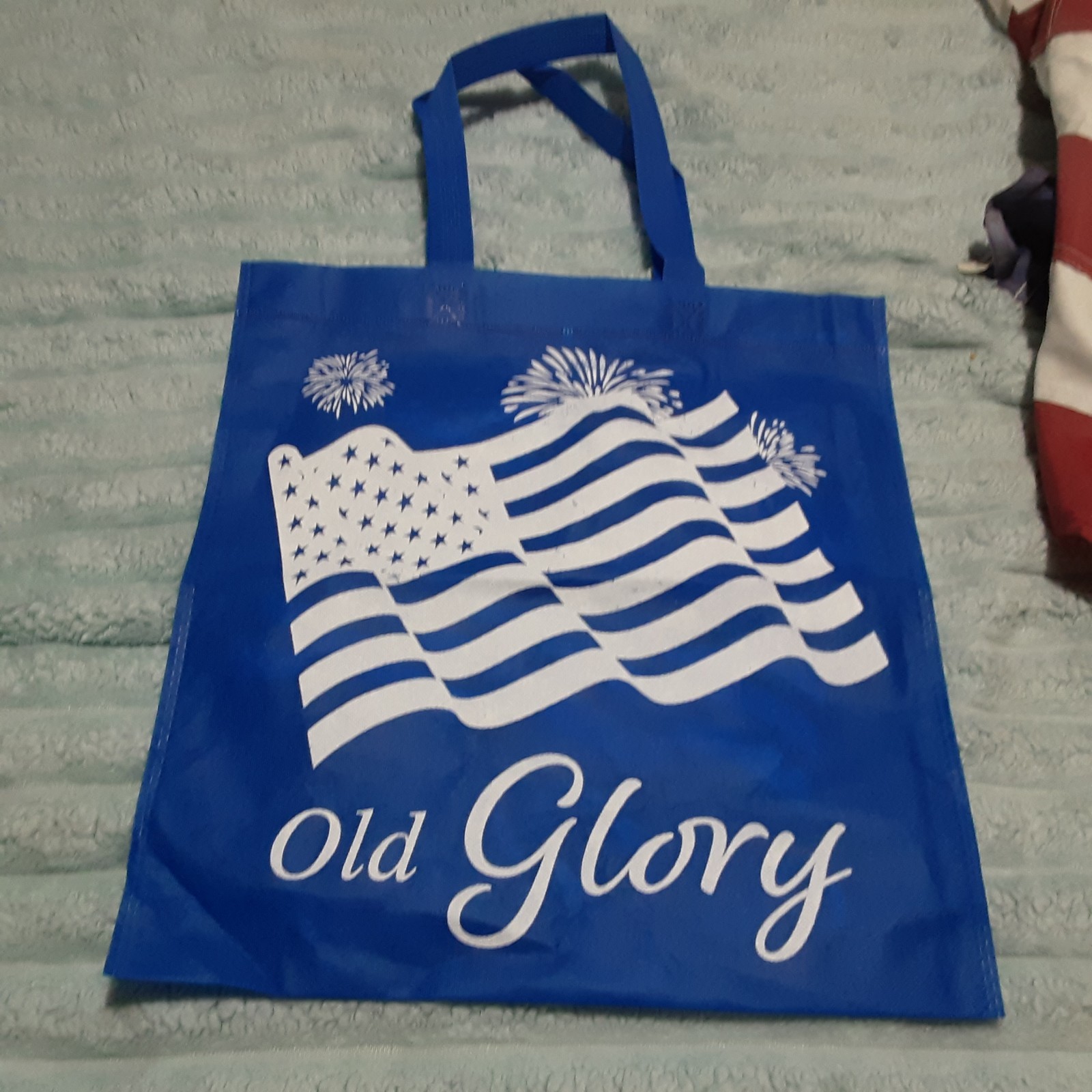 OLD GLORY Shopping bag w/handles NEW 13.5 “X 14.5” in time for our 250th anniv.