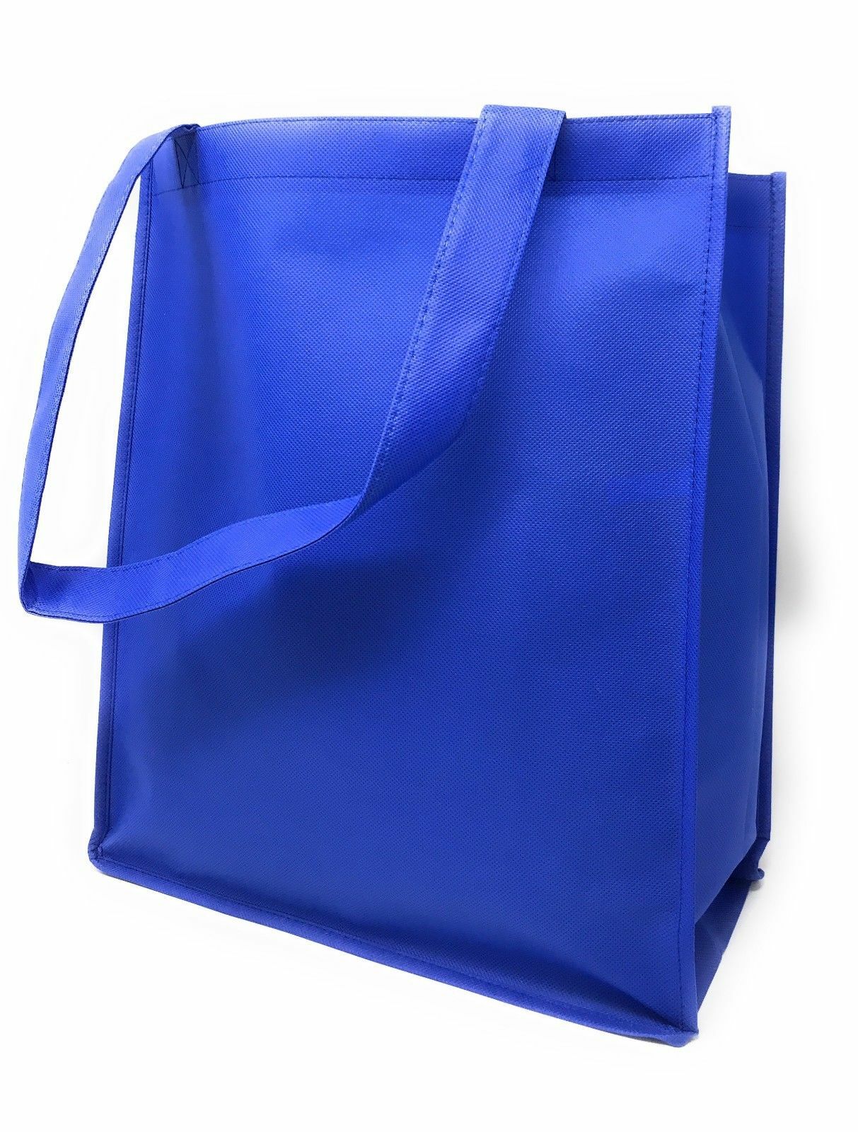 3 PACK Recycled Reusable Eco Friendly Grocery Shopping Tote Bags 13x15x6 Gusset