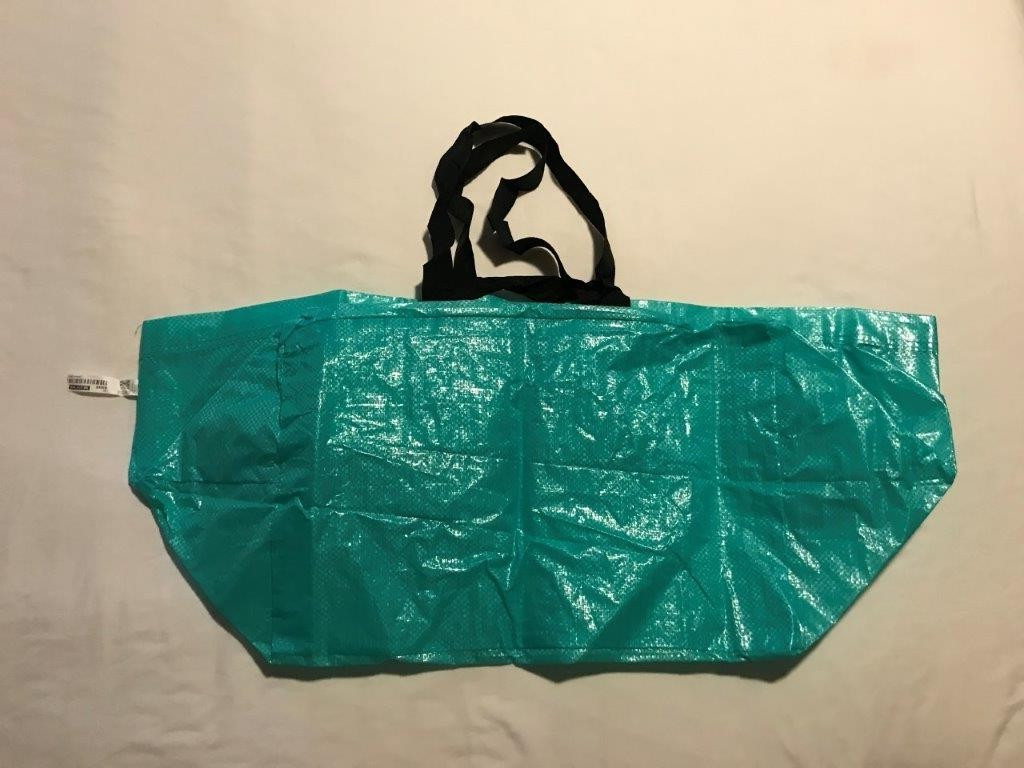 IKEA FRAKTA SLUKIS LARGE TEAL SHOPPING BAG STYLE# 804.197.96 [NEW]